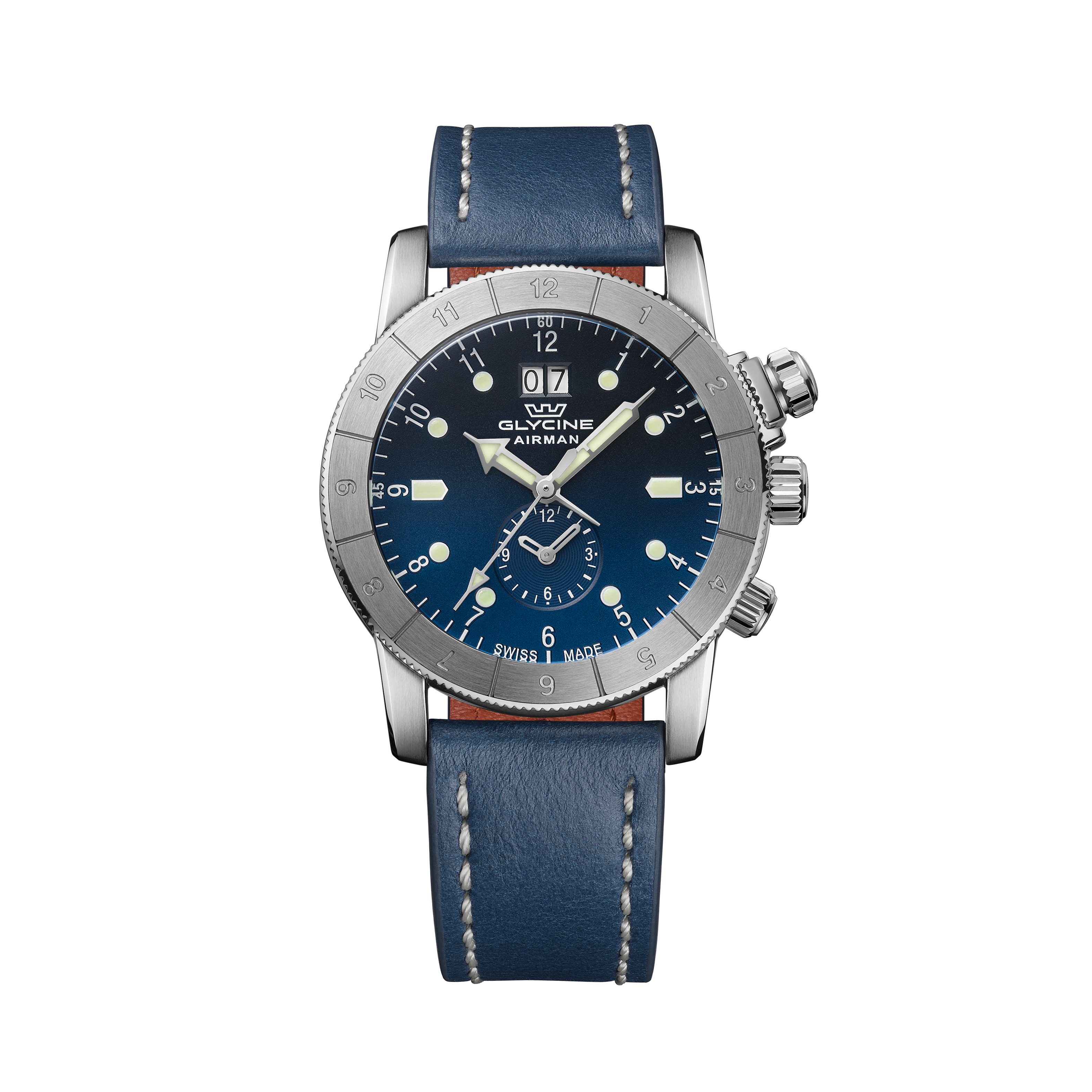 Glycine Men's Airman GMT Dual Time 42mm Quartz Watch GL0151