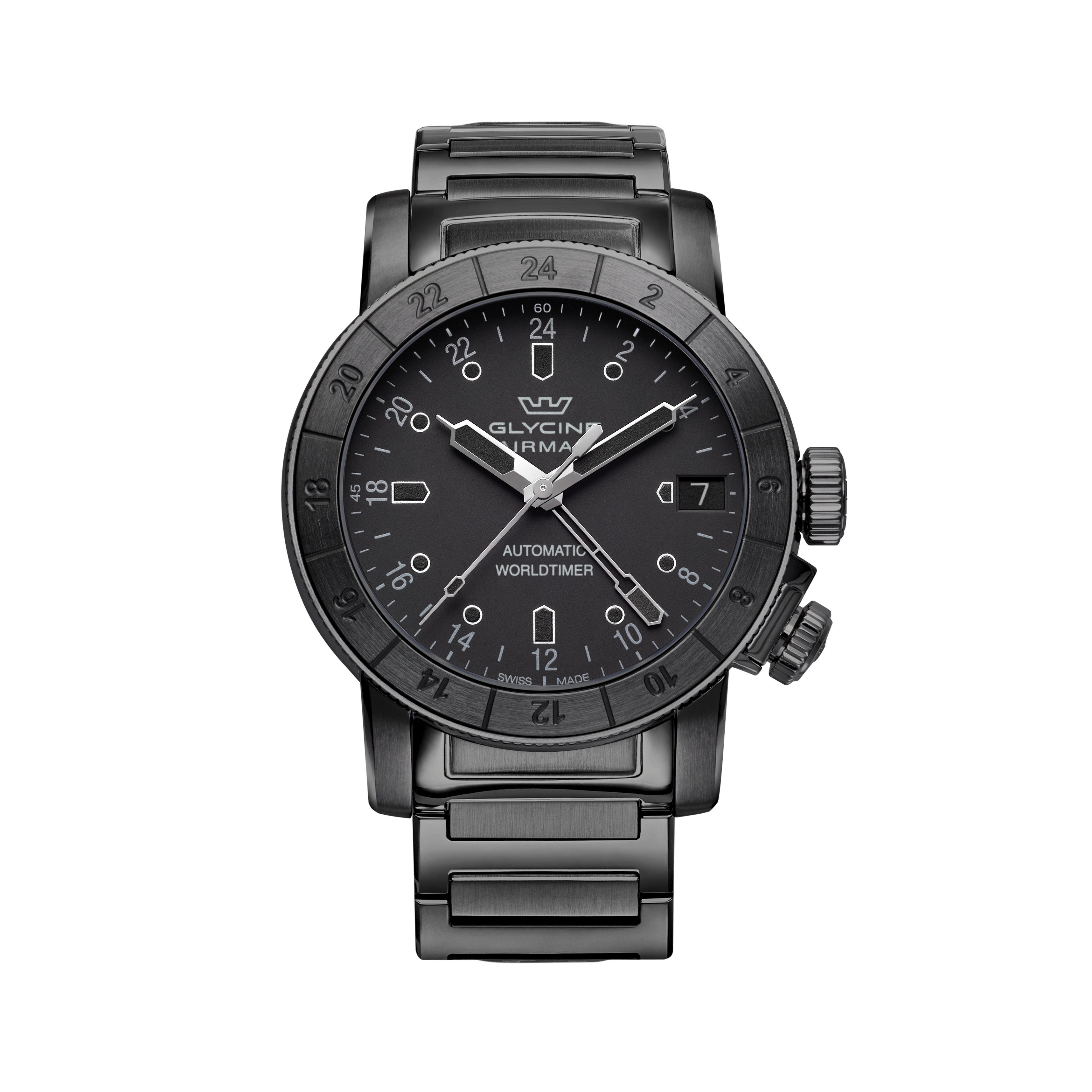 Glycine Men's Airman GMT 46mm Automatic Watch GL0195