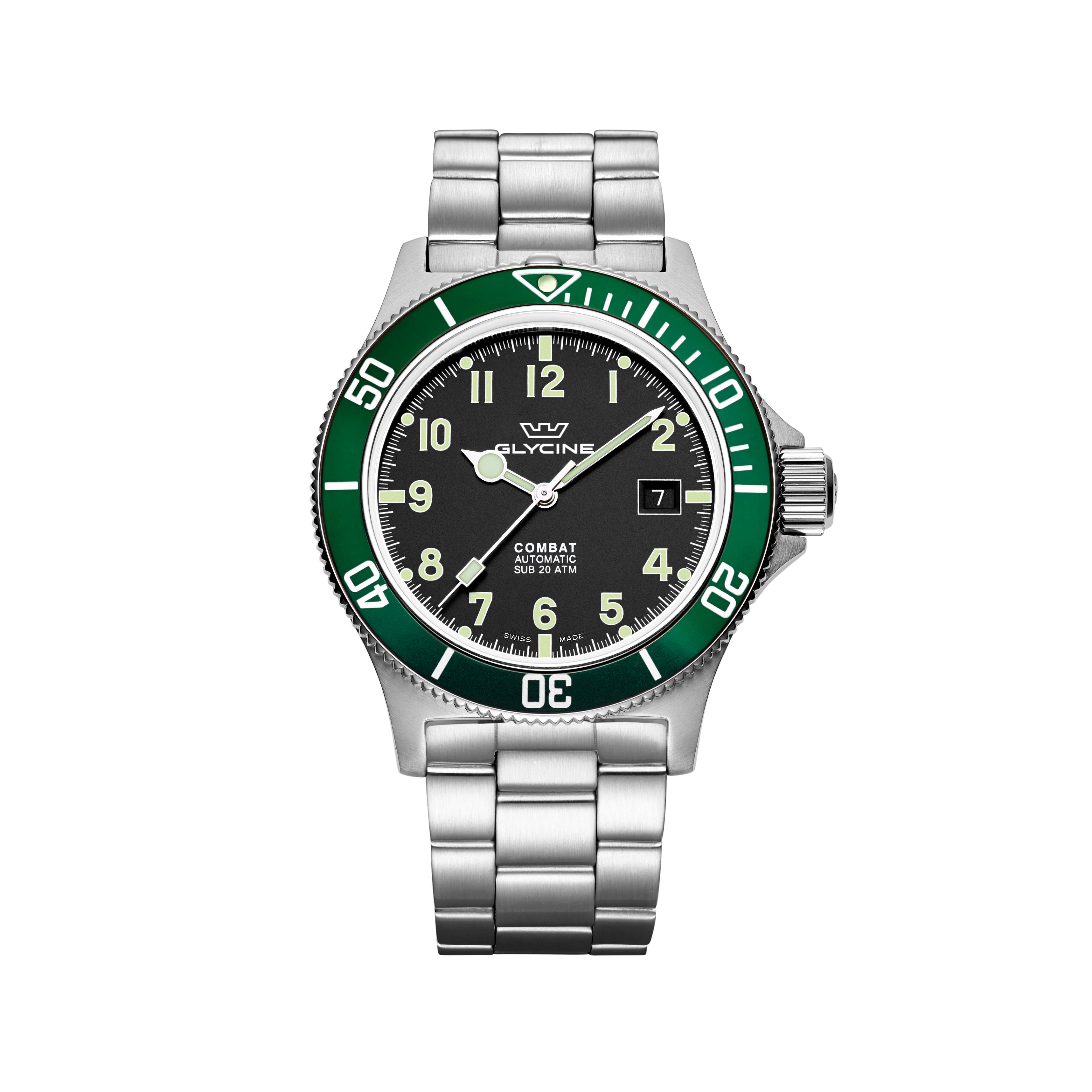Glycine 남성용 Combat Sub 42mm 오토매틱 시계 GL0253