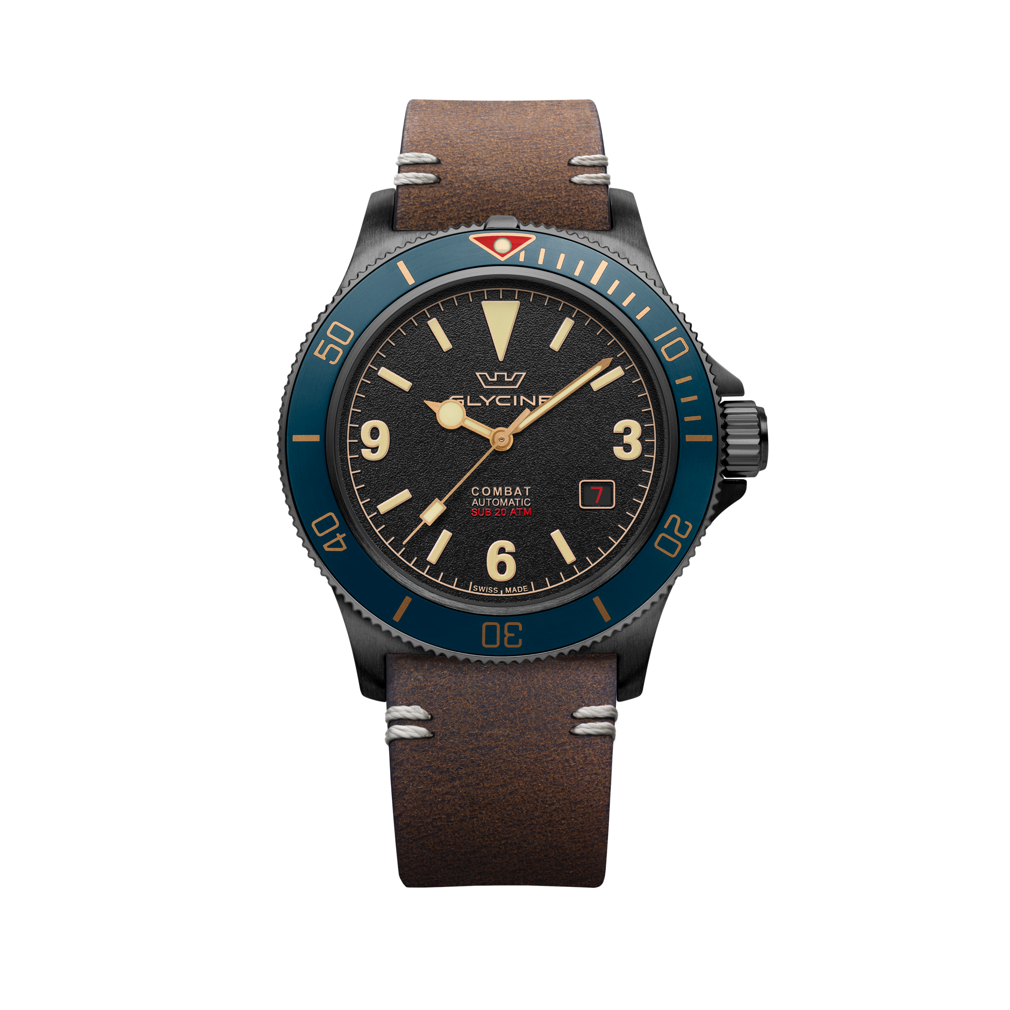 글라이신 남성 컴뱃 서브 빈티지 42mm 오토매틱 시계 GL0270
