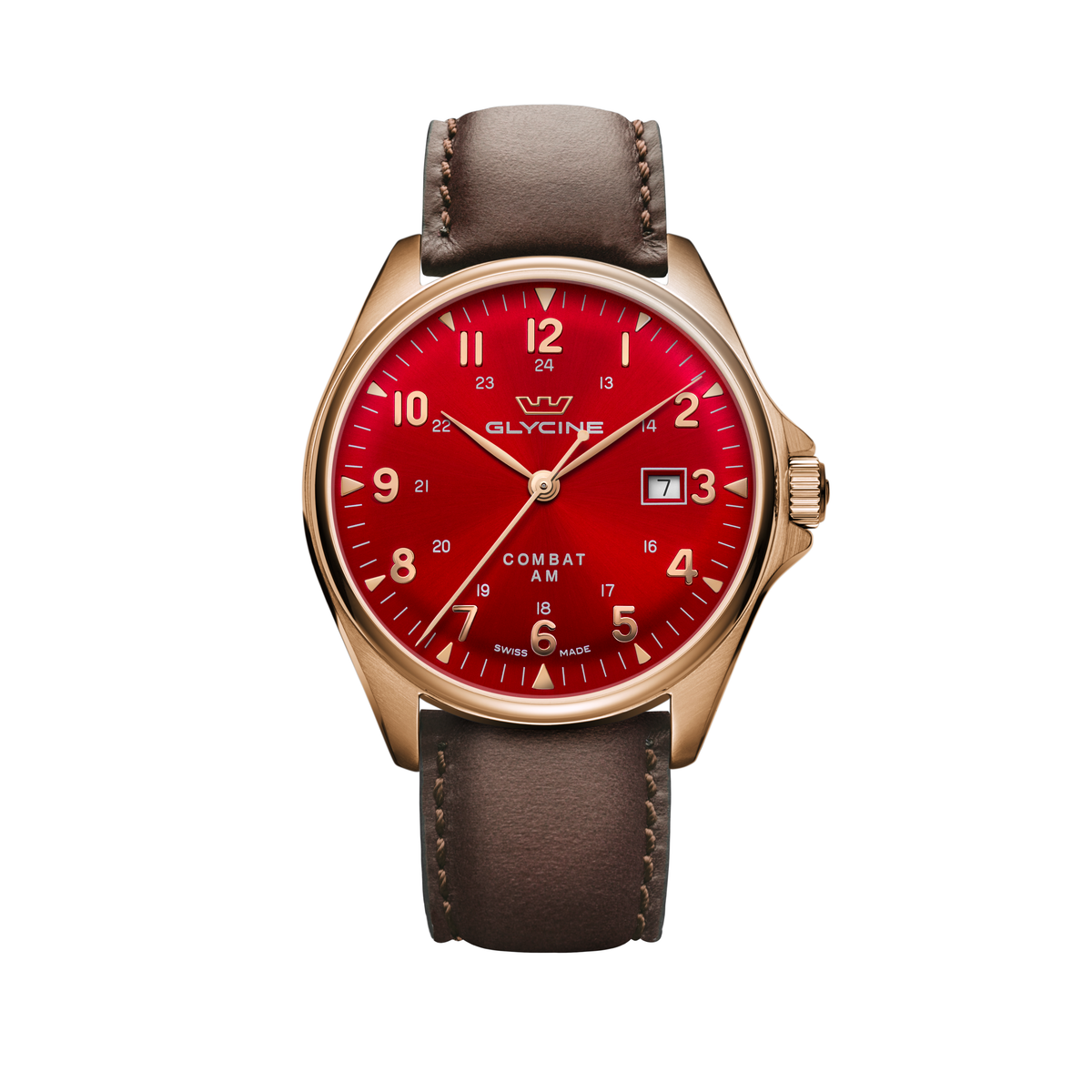Glycine Men's Combat Classic Bronze 42mm Automatic Watch GL0287