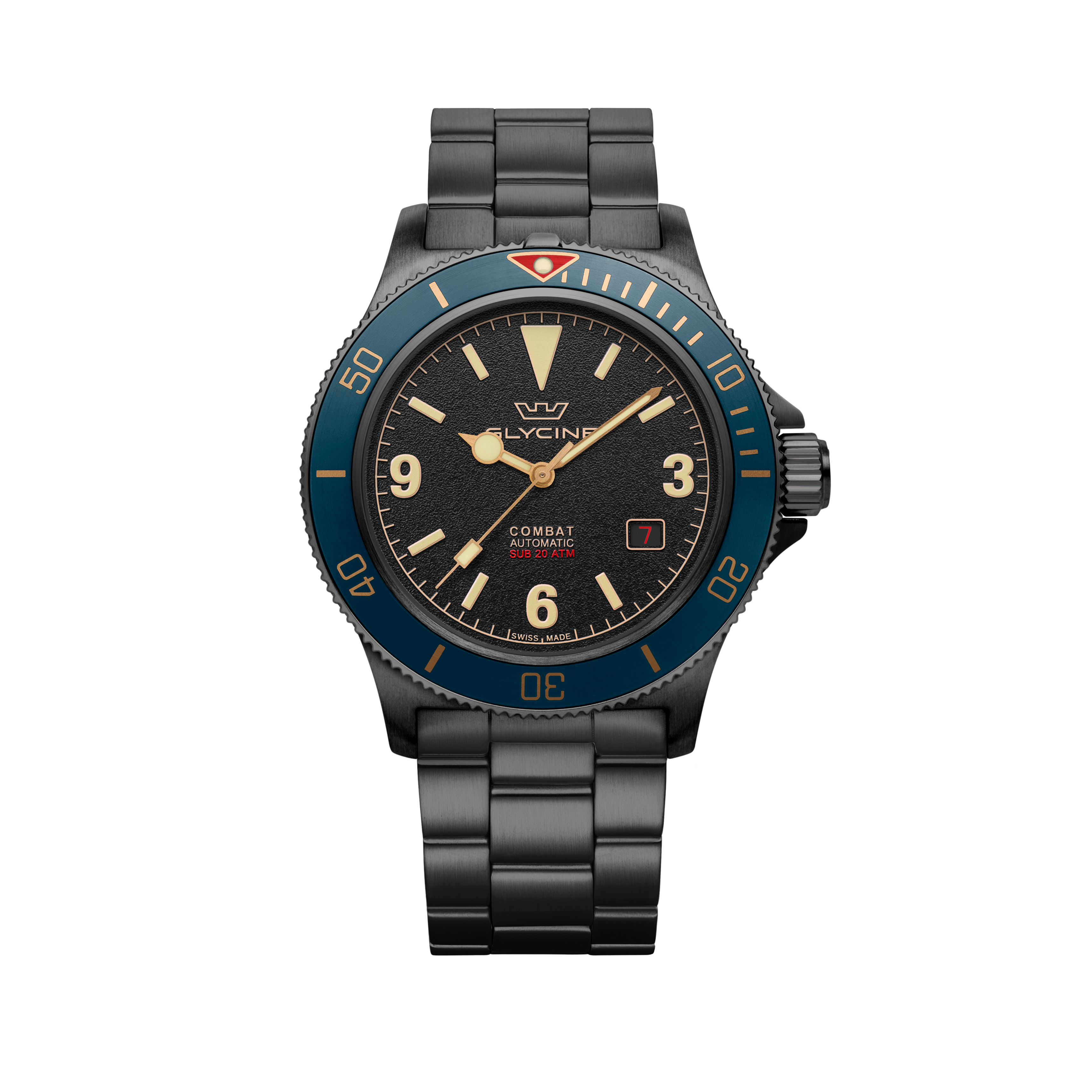 Glycine Men's Combat Sub Vintage 42mm Automatic Watch GL0291