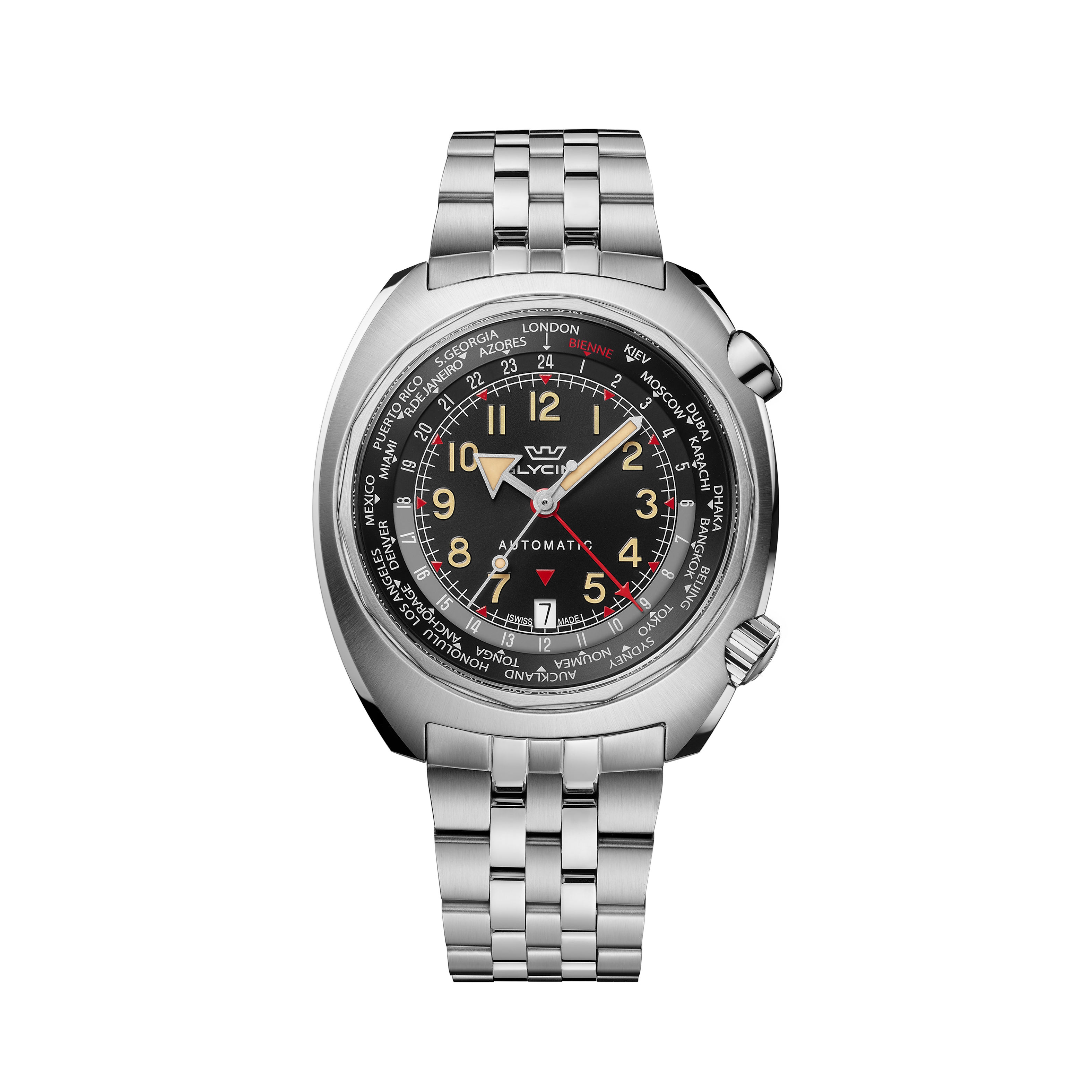 Glycine Men's Airman SST GMT 43mm Automatic Watch GL0311