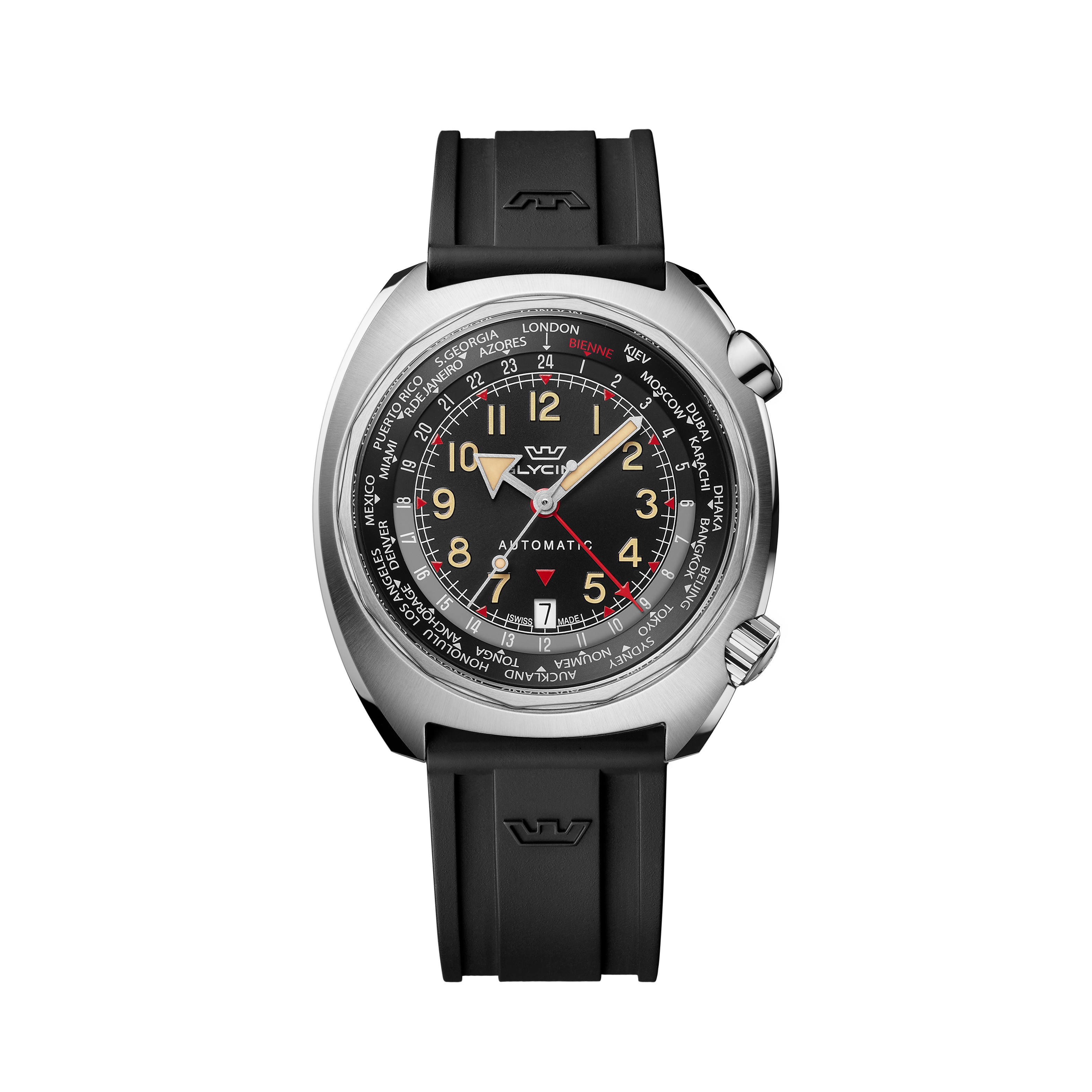 Glycine Men's Airman SST GMT 43mm Automatic Watch GL0312