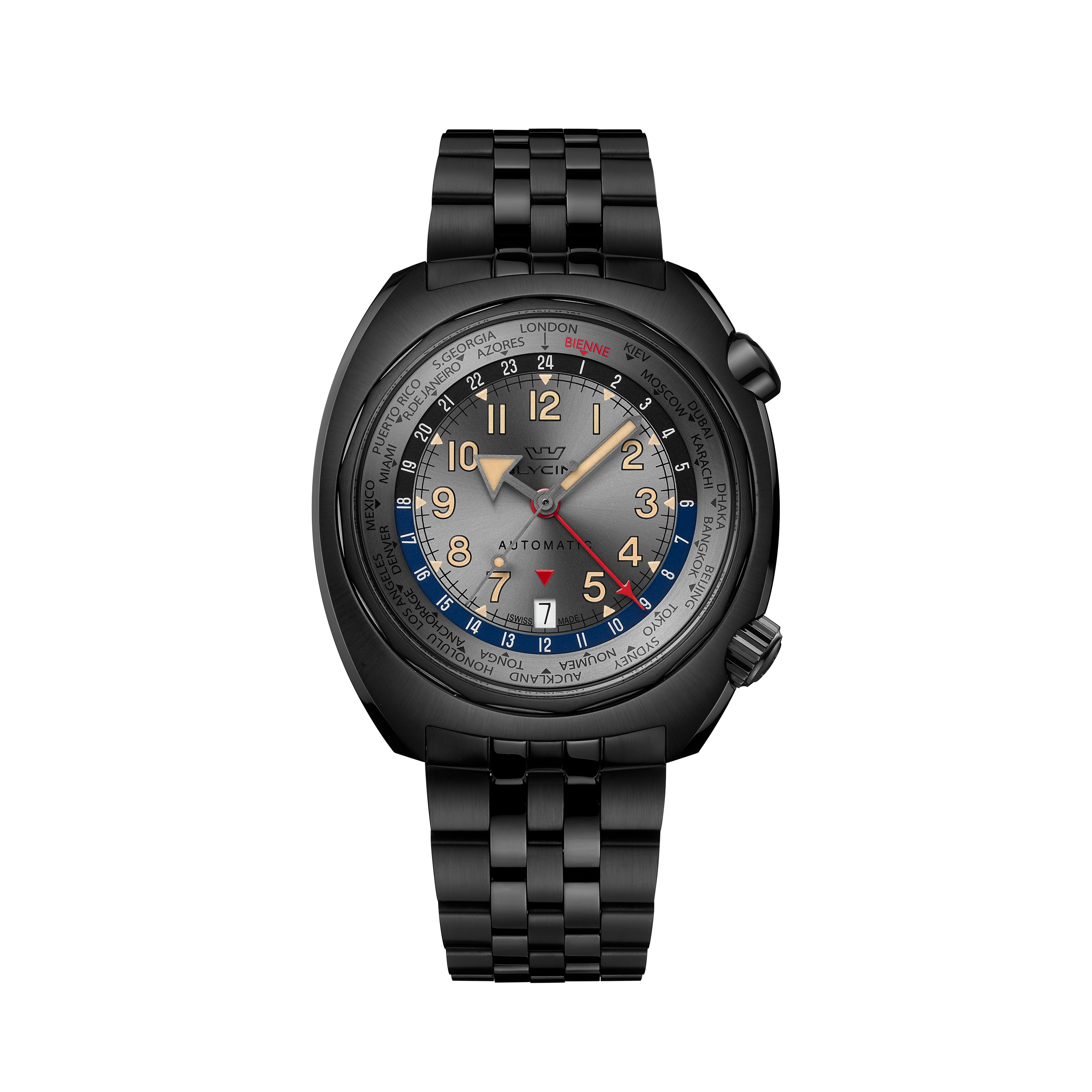 Glycine Men's Airman SST GMT 43mm Automatic Watch GL0314