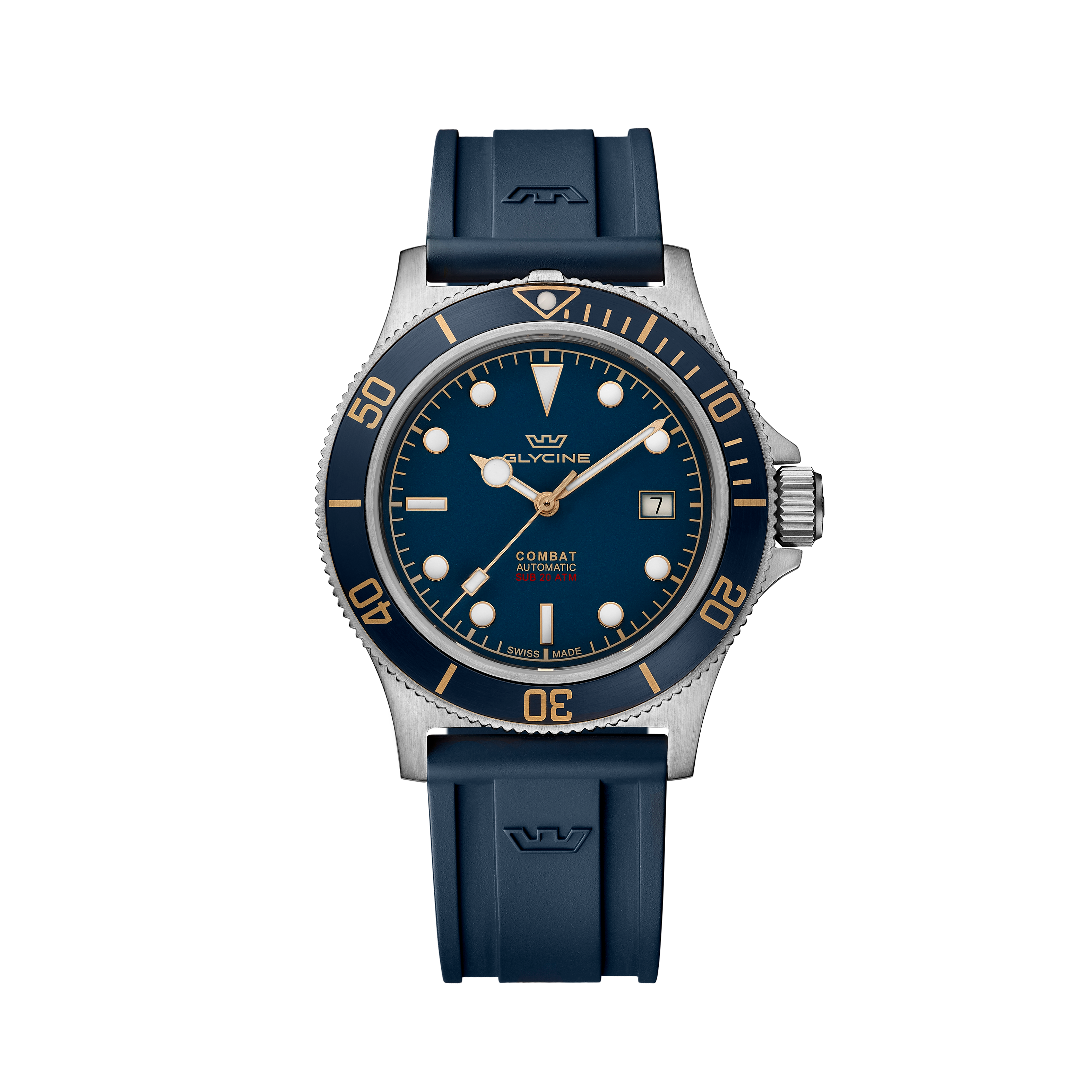 Glycine Men's Combat Sub Sport GMT 42mm Automatic Watch GL0327