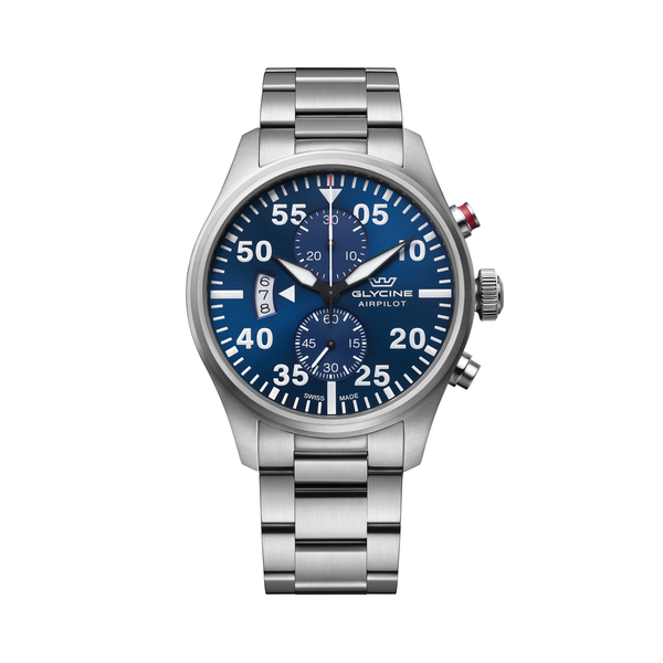 Glycine Men's Airpilot Chrono 44mm Quartz Watch GL0354