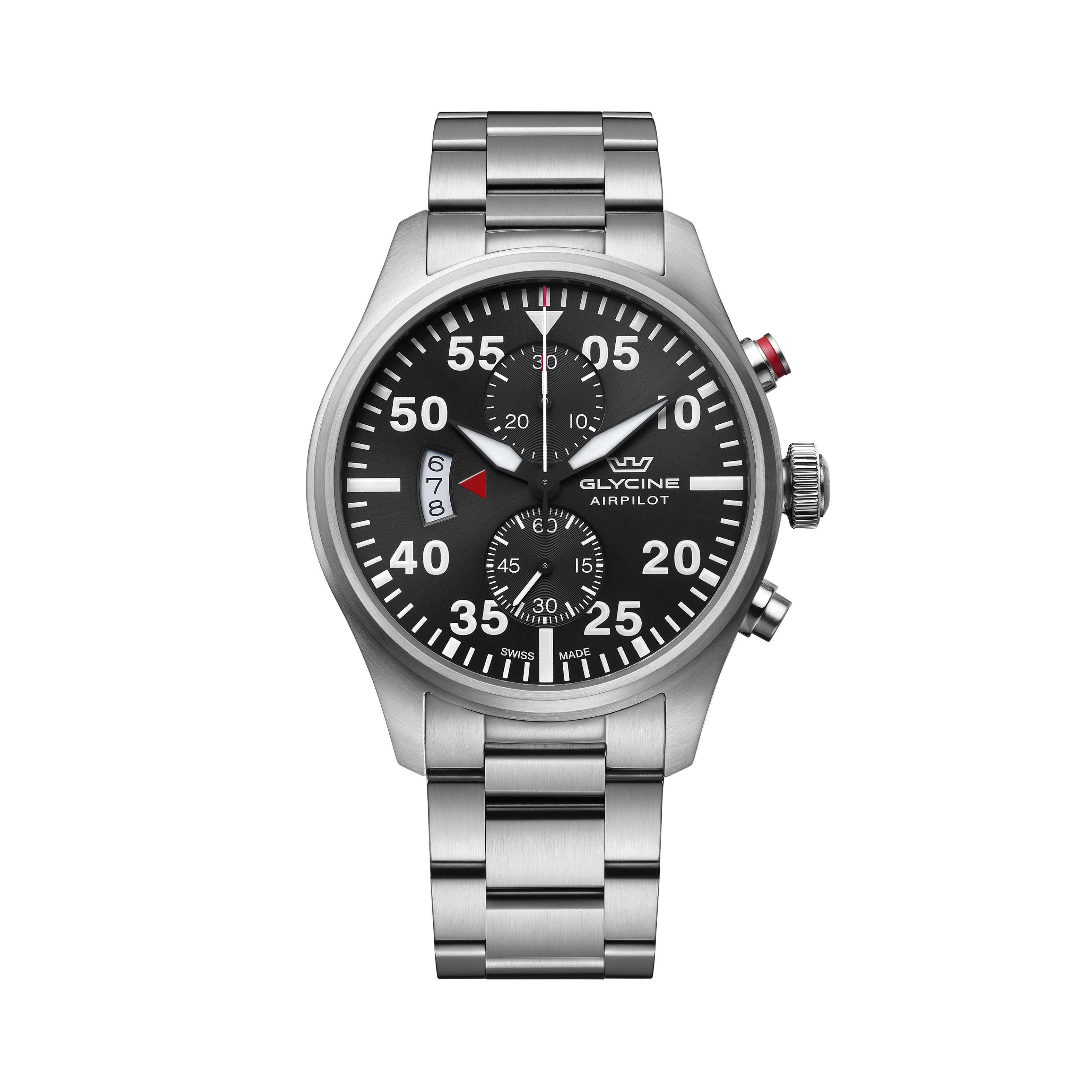 Glycine Men's Airpilot Chrono 44mm Quartz Watch GL0355