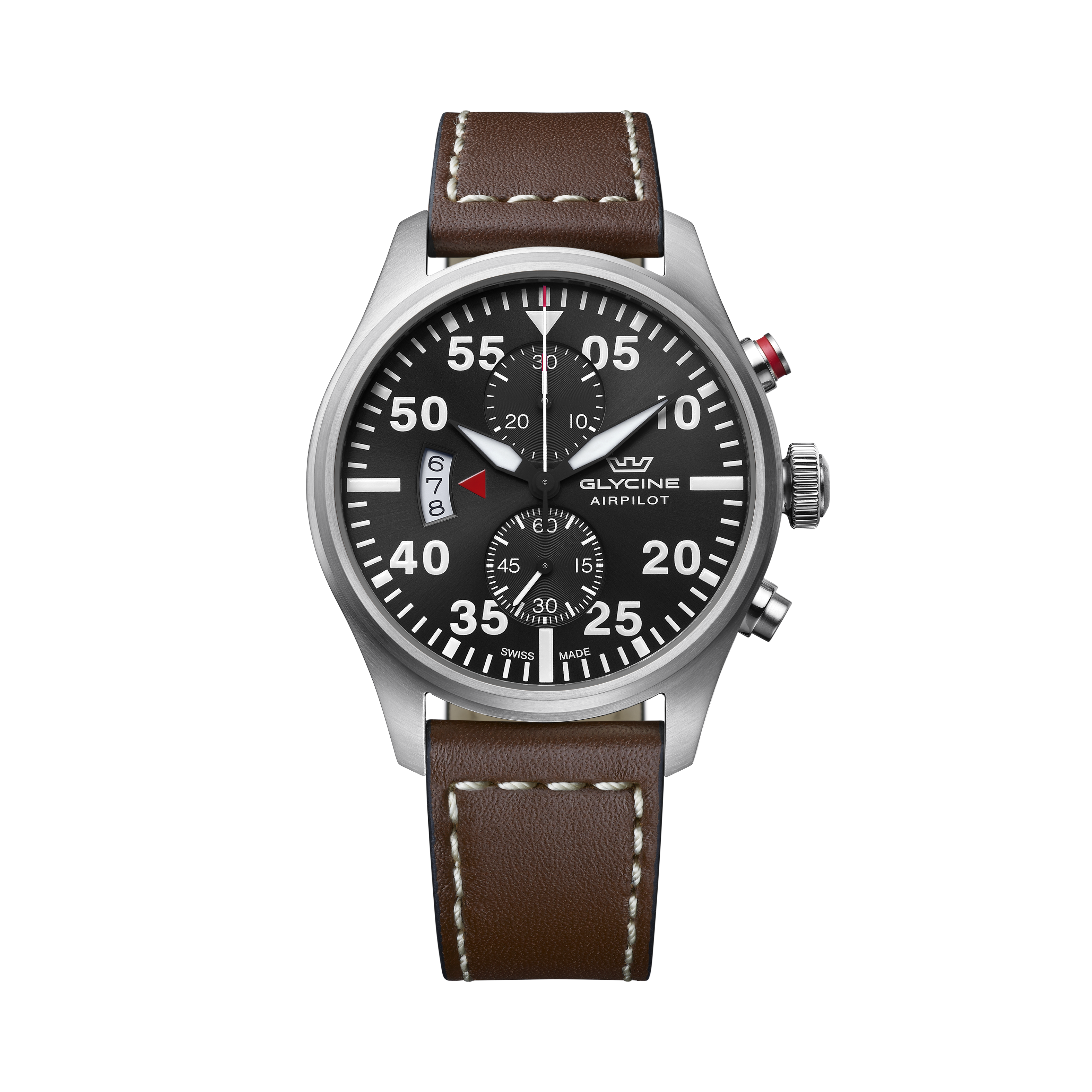 Glycine Men's Airpilot Chrono 44mm Quartz Watch GL0358