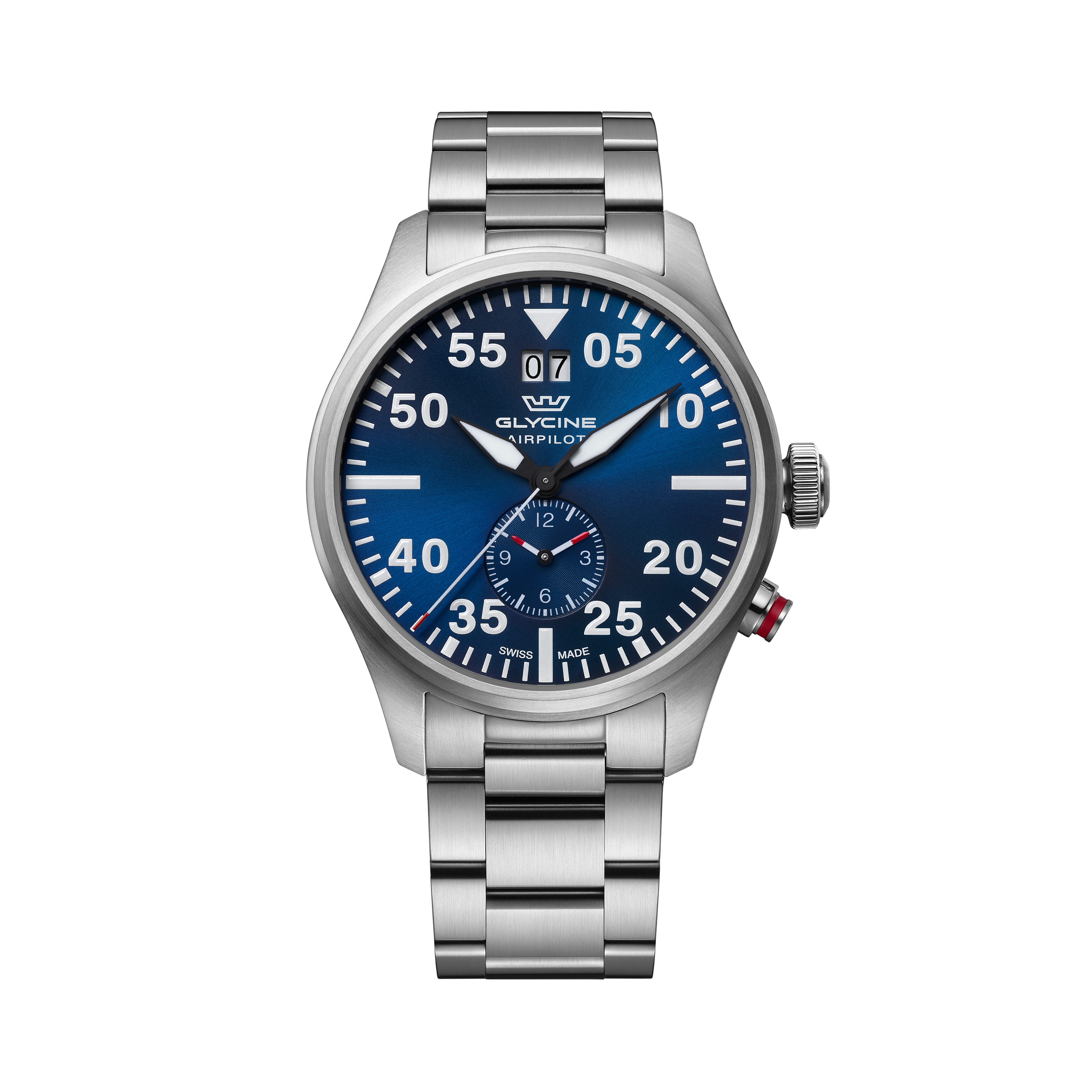 Glycine Men's Airpilot Dual Time 44mm Quartz Watch GL0362