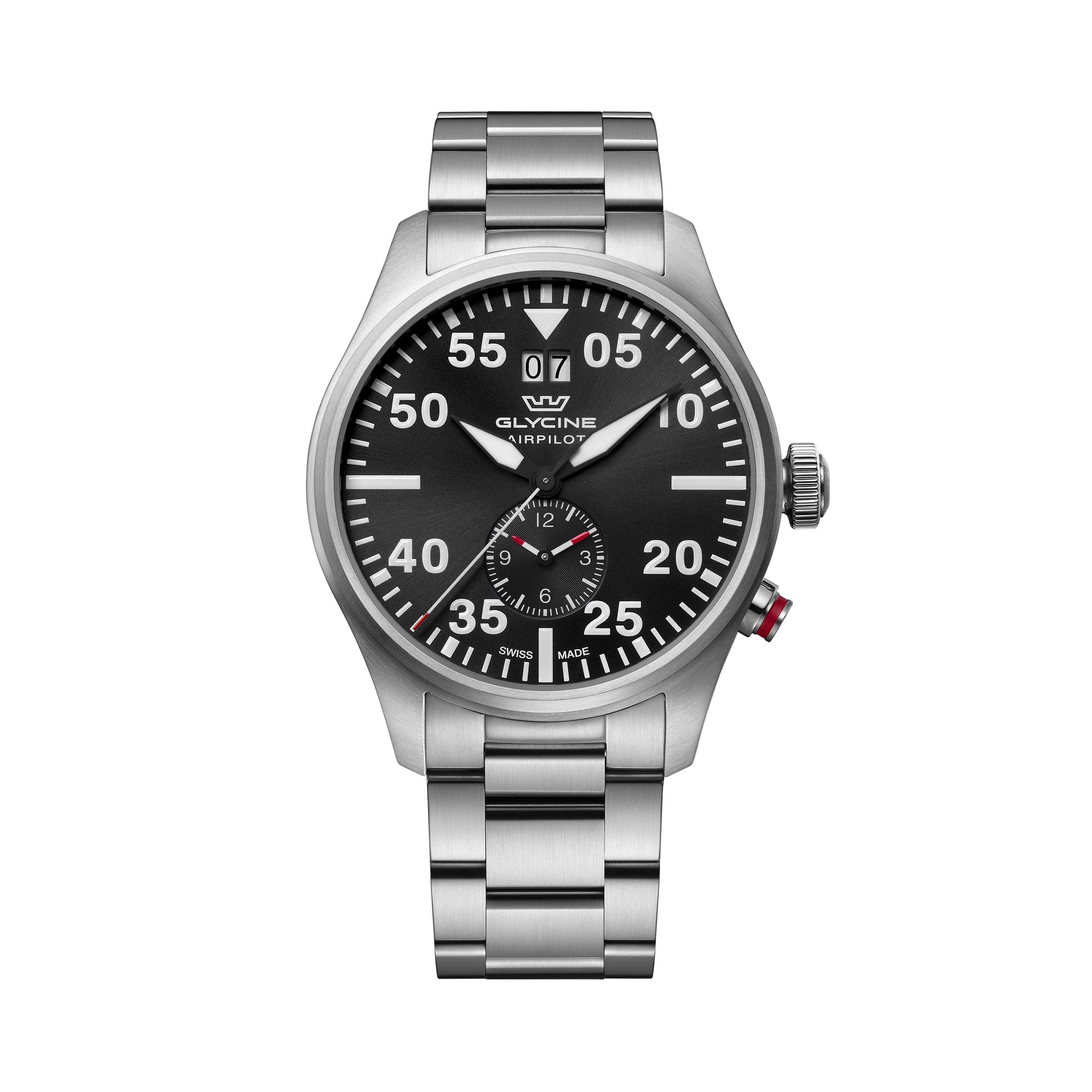 Glycine Men's Airpilot Dual Time 44mm Quartz Watch GL0363