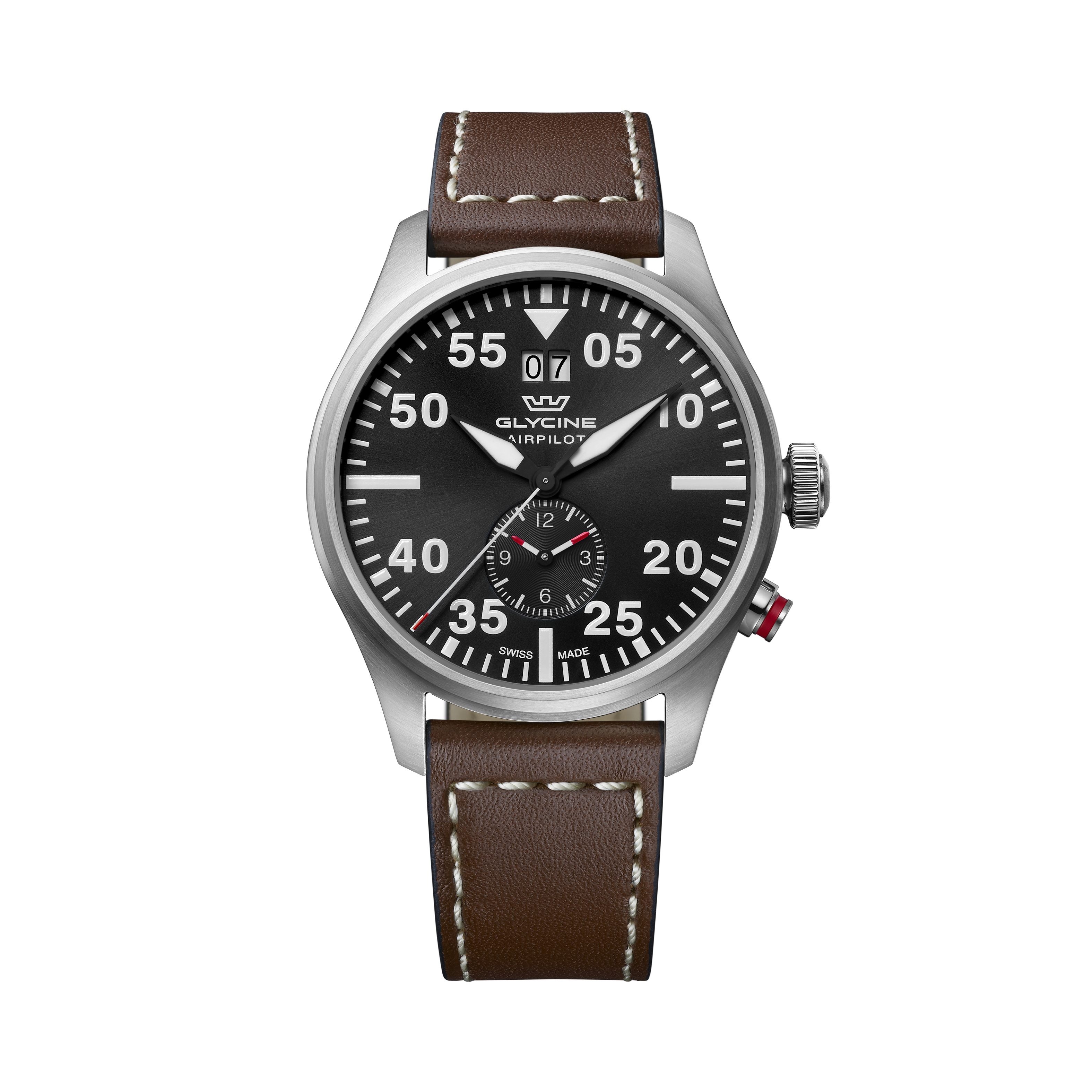 Glycine Men's Airpilot Dual Time 44mm Quartz Watch GL0366