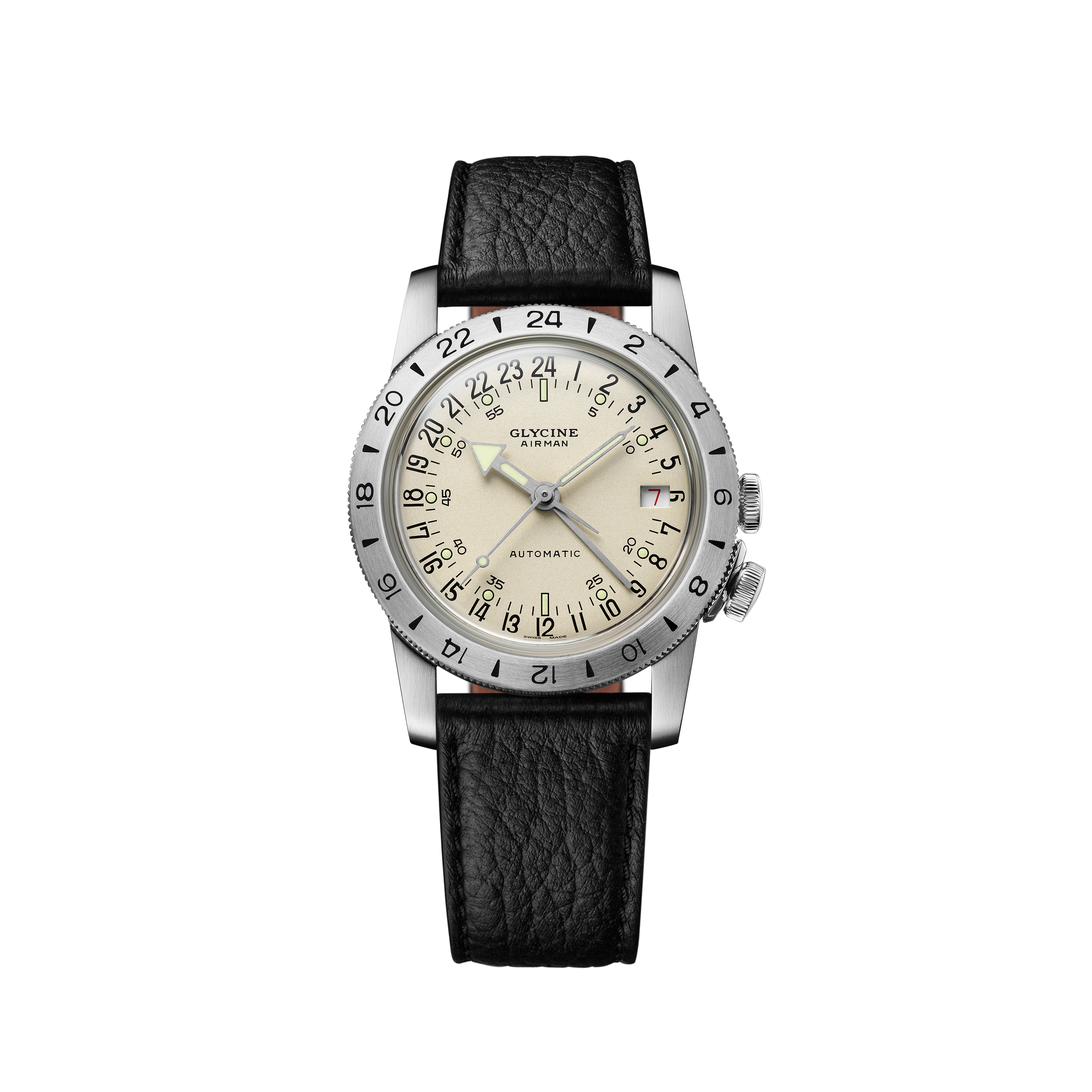Glycine Unisex Airman No. 1 GMT 36mm Automatic Watch GL0372