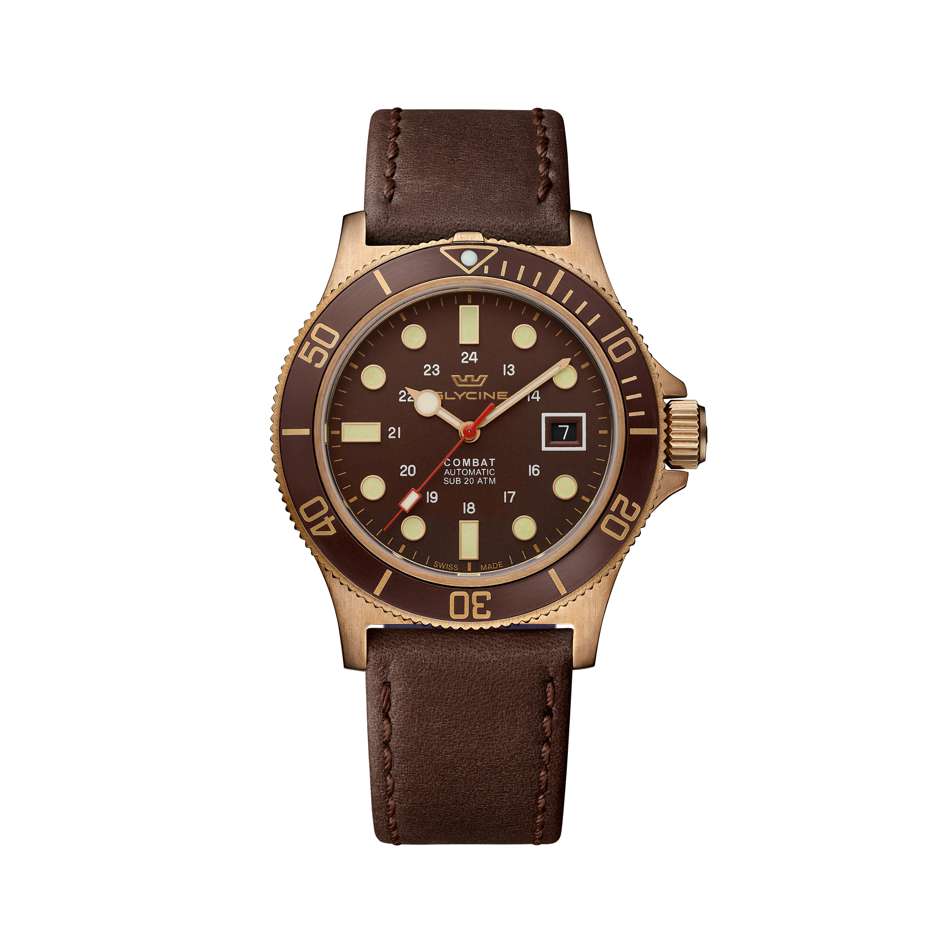 Glycine Men's Combat Sub Bronze 42mm Automatic Watch GL0375