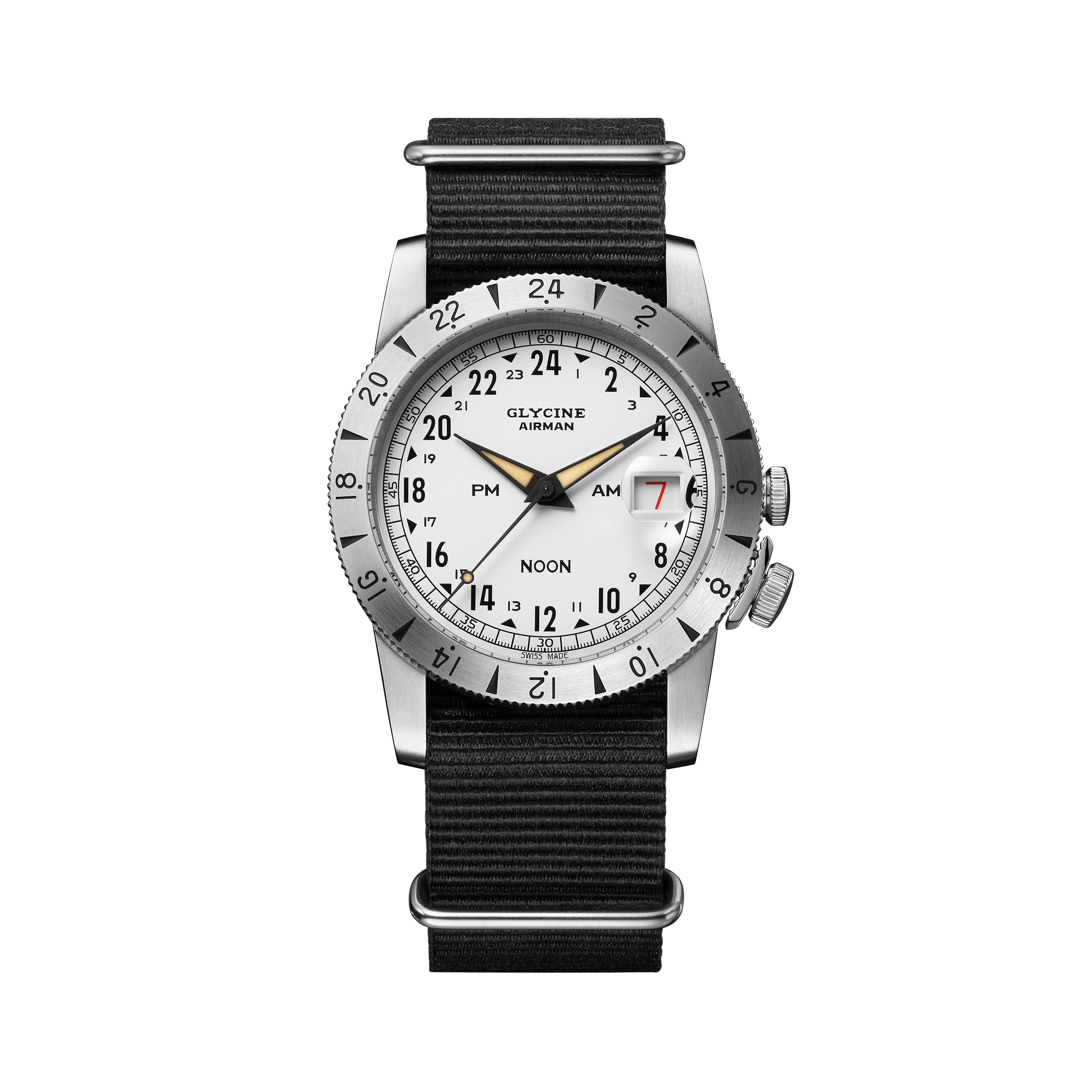 Glycine Men's Airman Vintage Noon Purist 40mm Automatic Watch GL0376