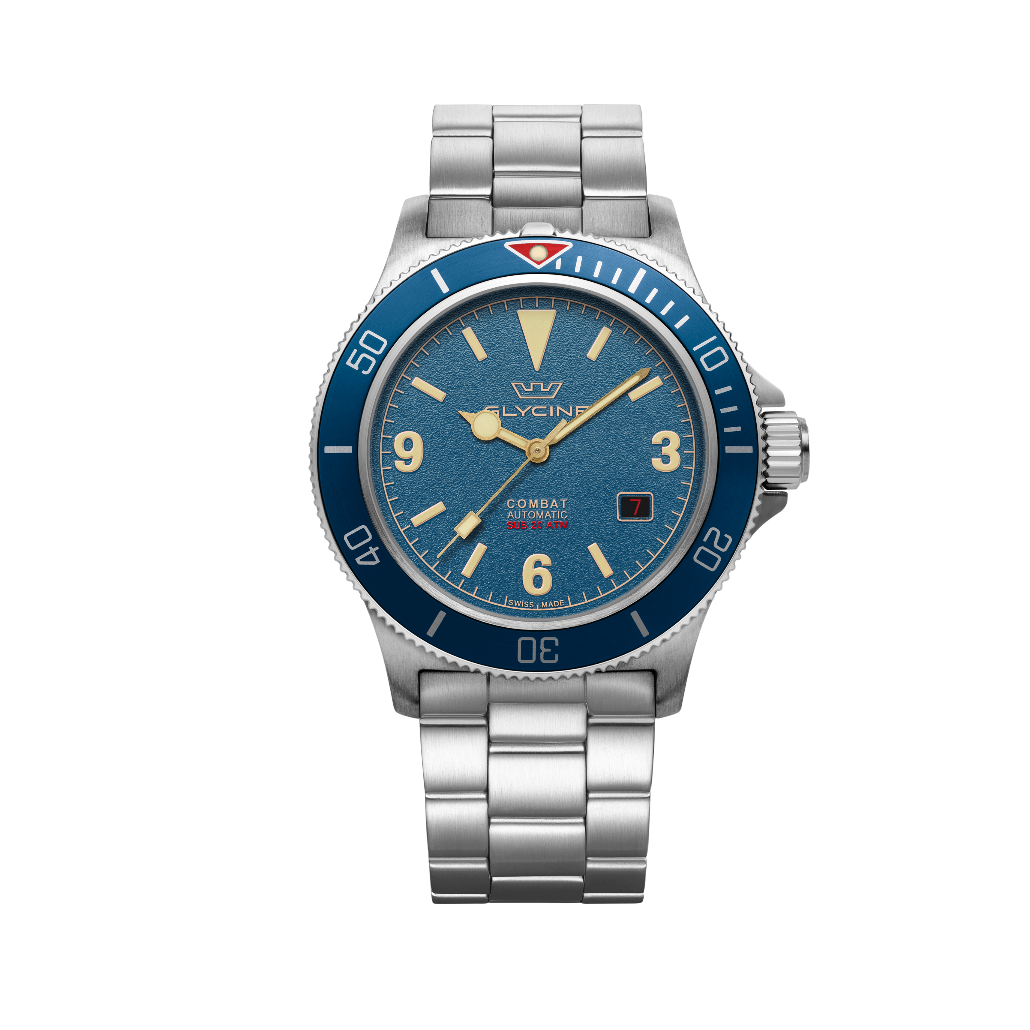 Glycine Men's Combat Sub Vintage 42mm Automatic Watch GL0416