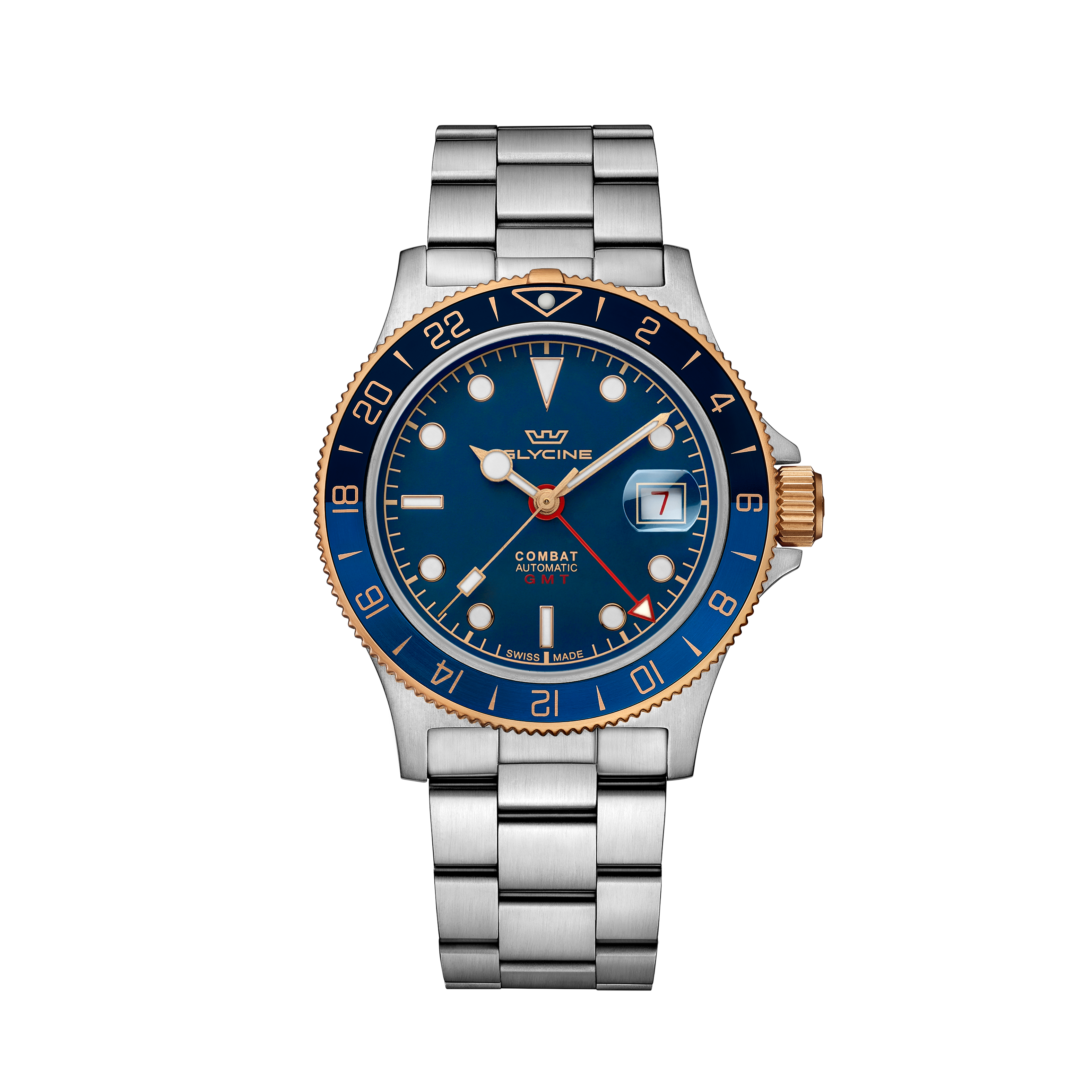 Glycine Men's Combat Sub Sport GMT 42mm Automatic Watch GL0423