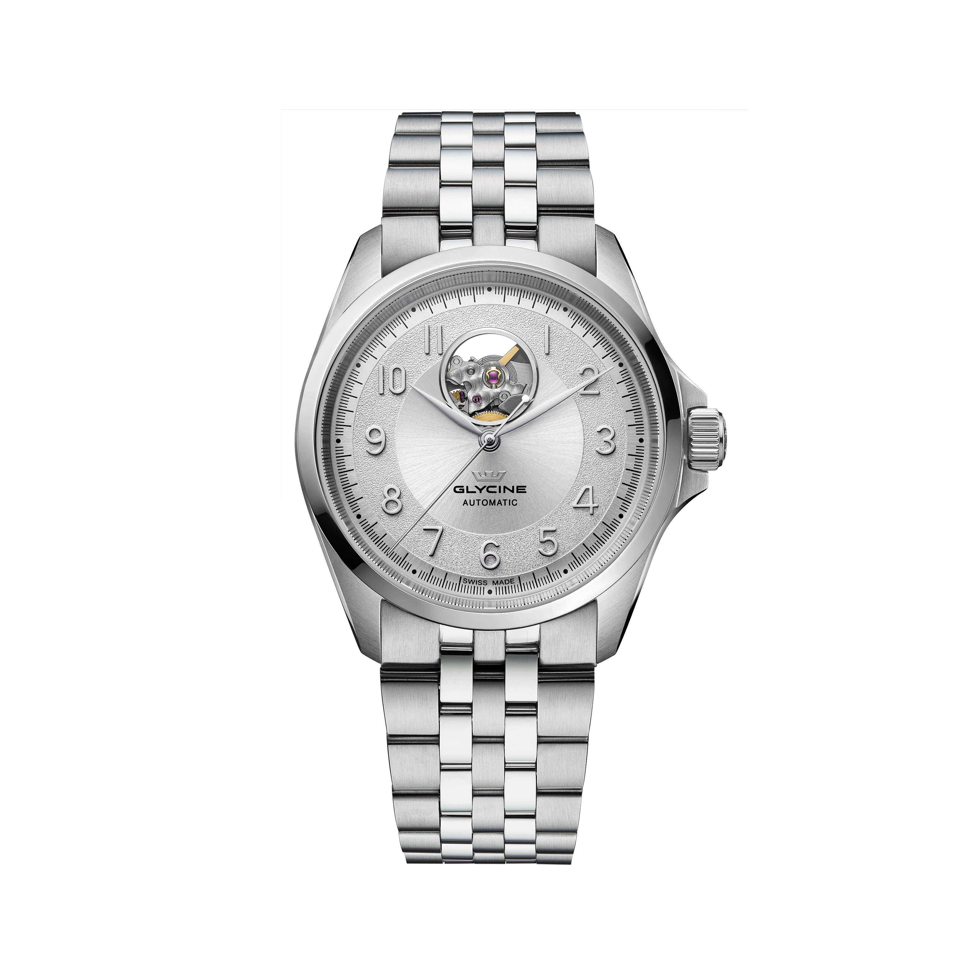 Glycine Men's Combat Classic Open Heart 40mm Automatic Watch GL0428