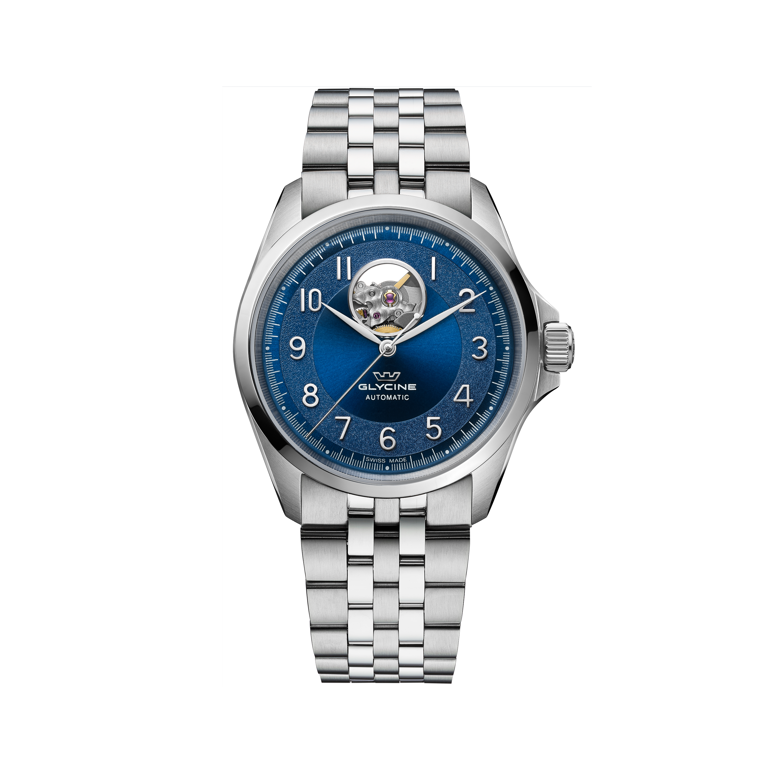 Glycine Men's Combat Classic Open Heart 40mm Automatic Watch GL0429