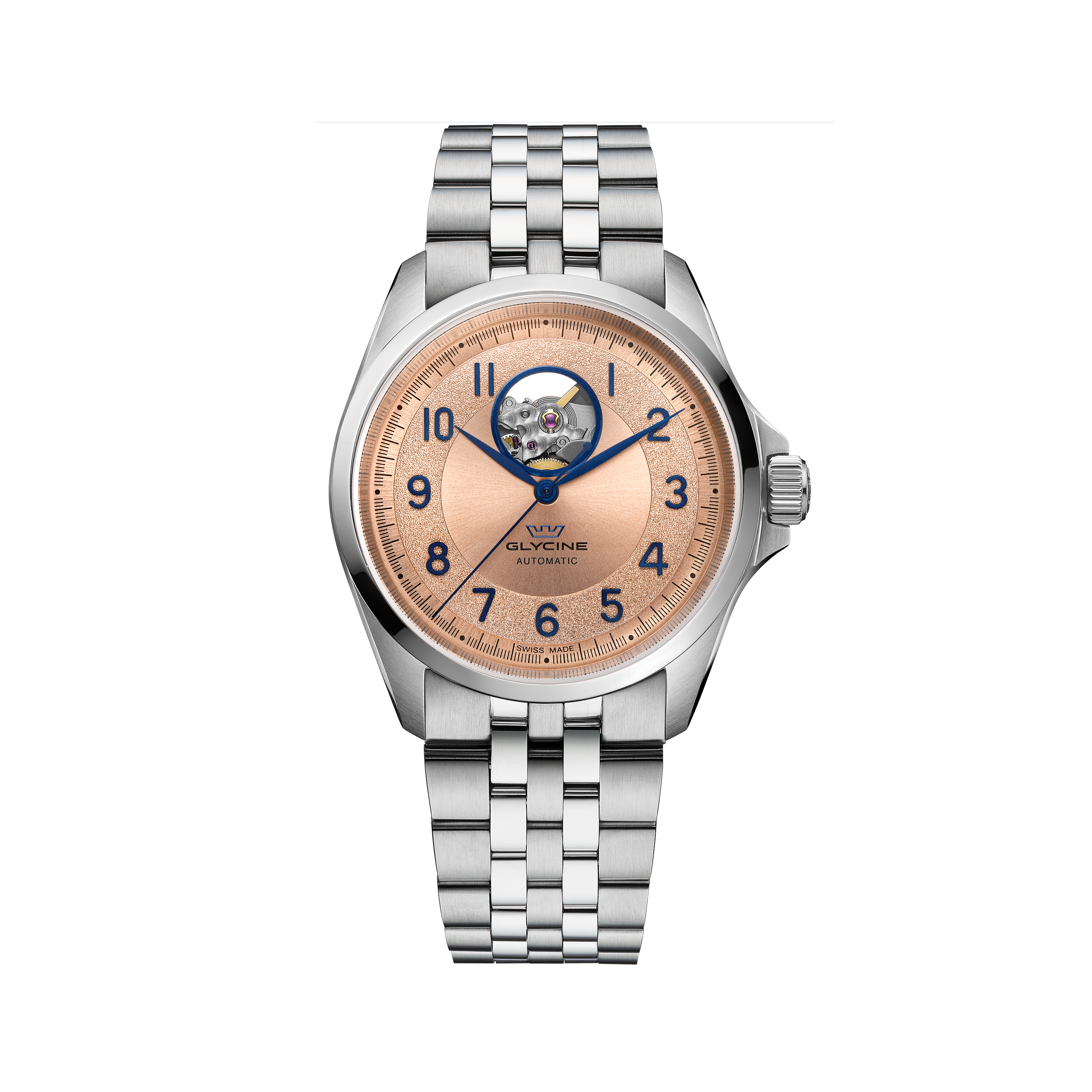 Glycine Men's Combat Classic Open Heart 40mm Automatic Watch GL0430