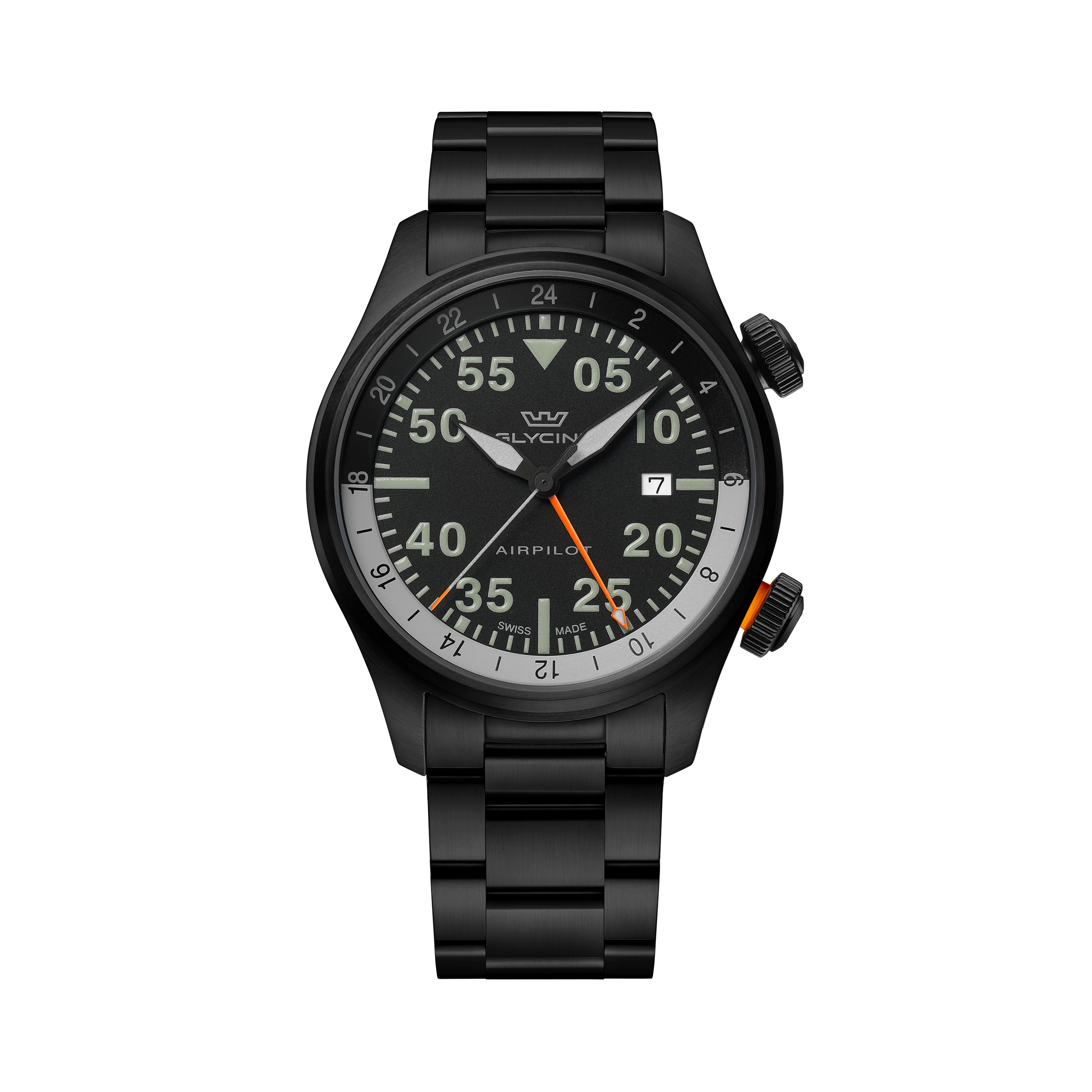 Glycine Men's Airpilot GMT 44mm Quartz Watch GL0434