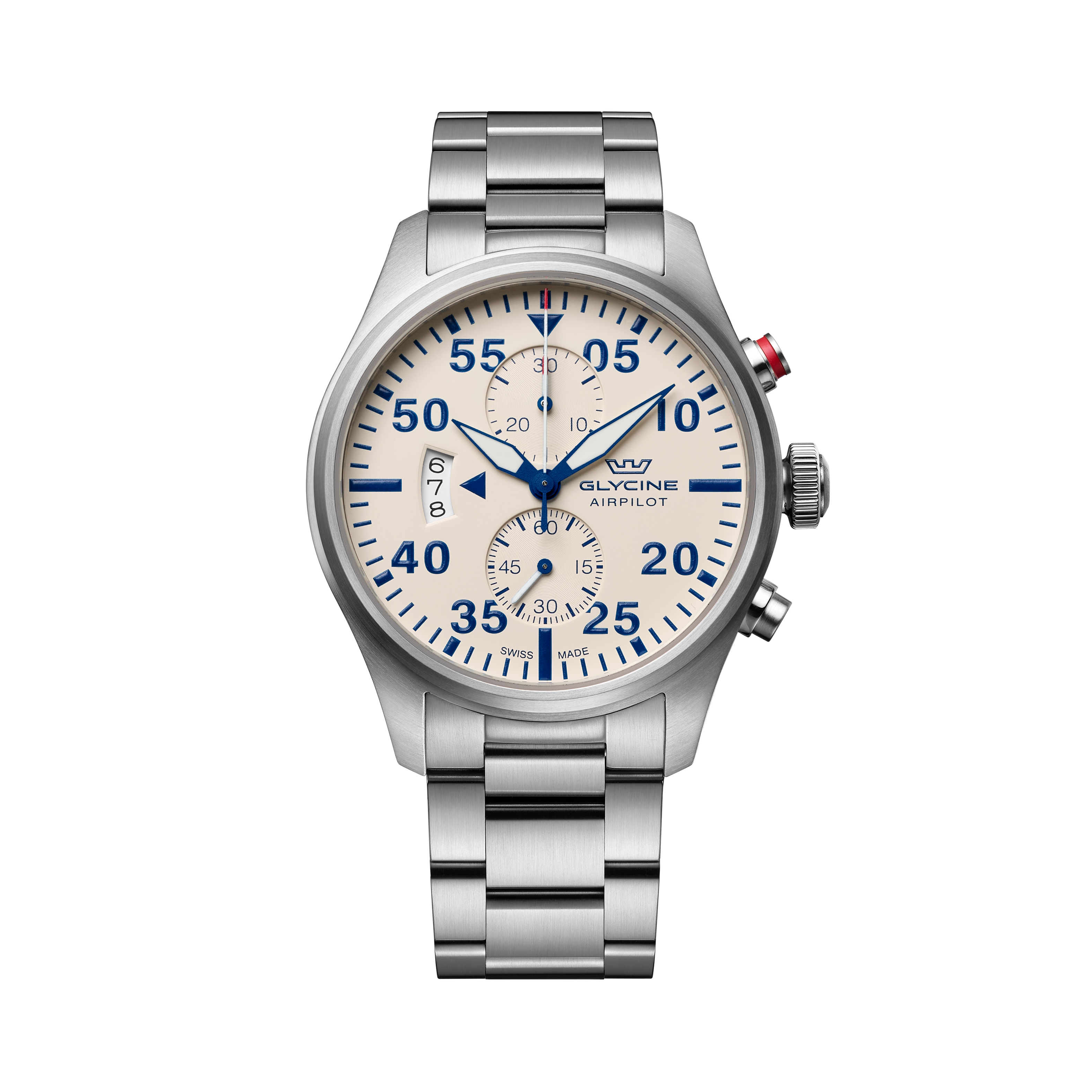 Glycine Men's Airpilot Chrono 44mm Quartz Watch GL0443