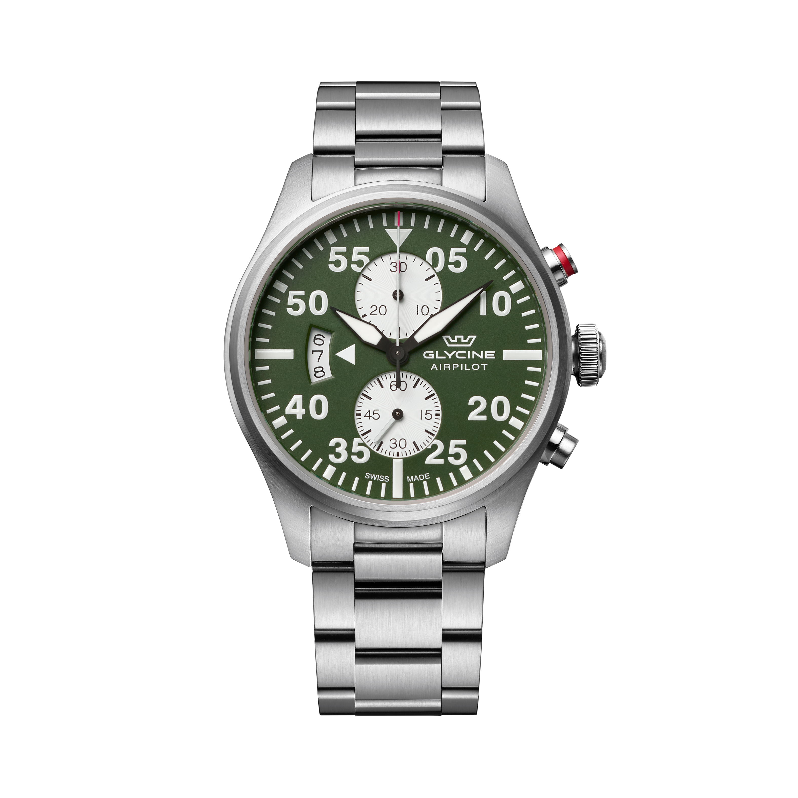 Glycine Men's Airpilot Chrono 44mm Quartz Watch GL0444