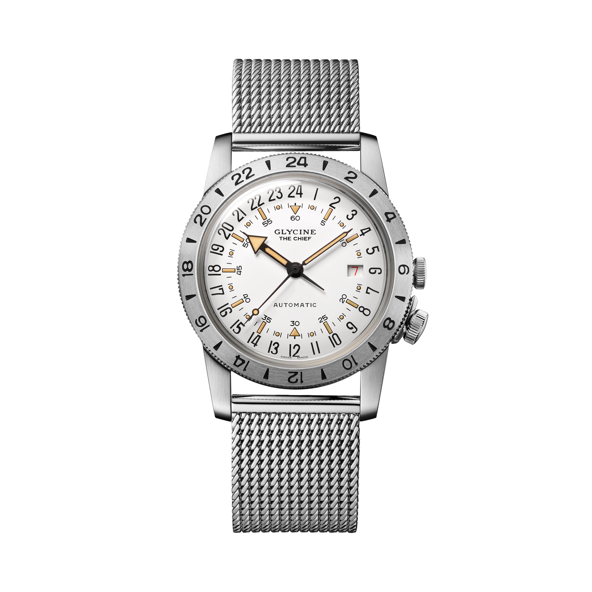 Glycine Men's Airman Vintage The Chief Purist 40mm Automatic Watch GL0