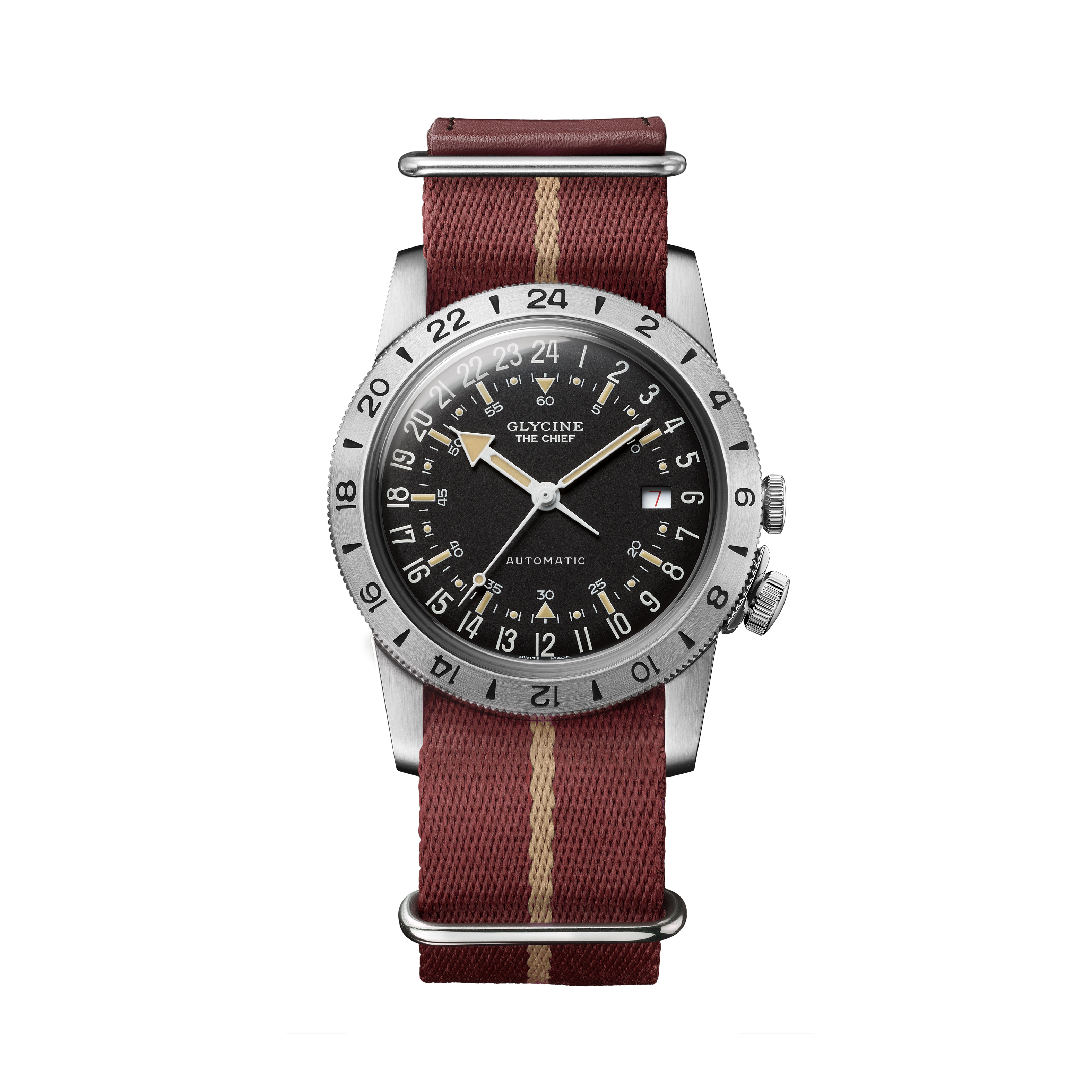 Glycine Men's Airman Vintage The Chief Purist 40mm Automatic Watch GL0474