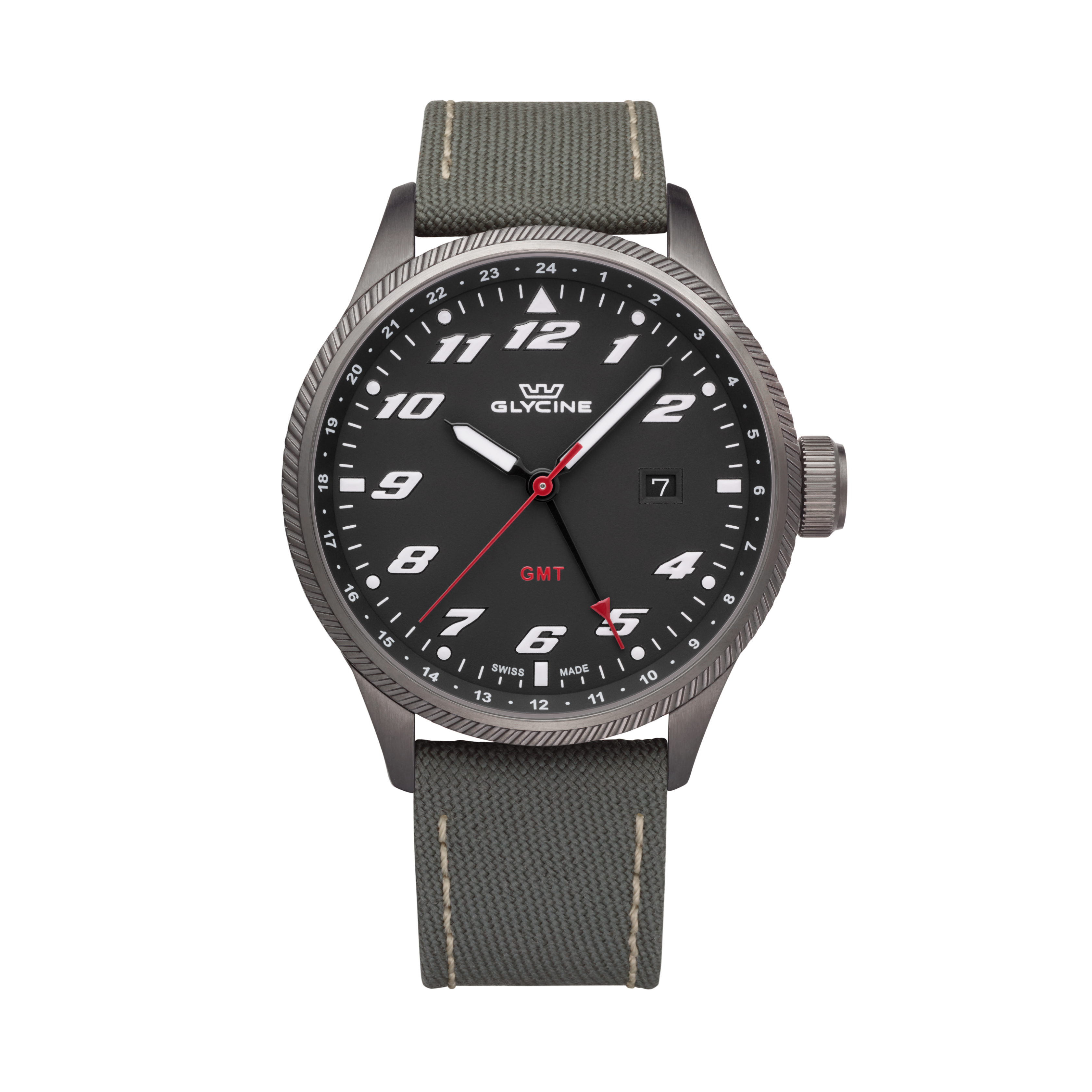 Glycine Men's Airman GMT 45mm Quartz Watch GL1006