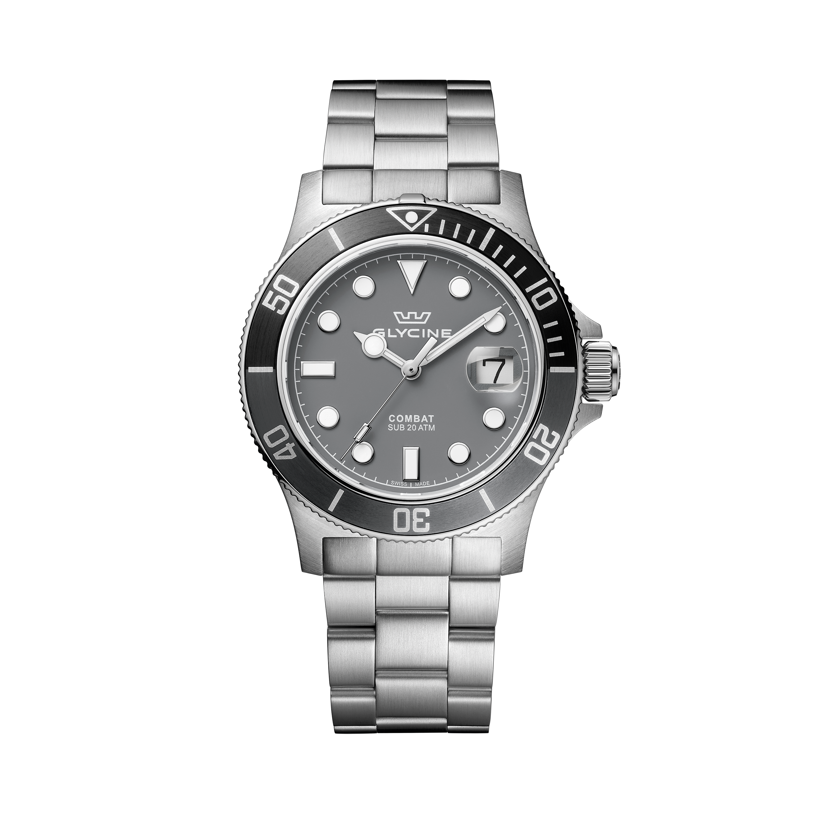 Reloj de cuarzo Glycine Combat Sub Sport para hombre de 42 mm GL1012