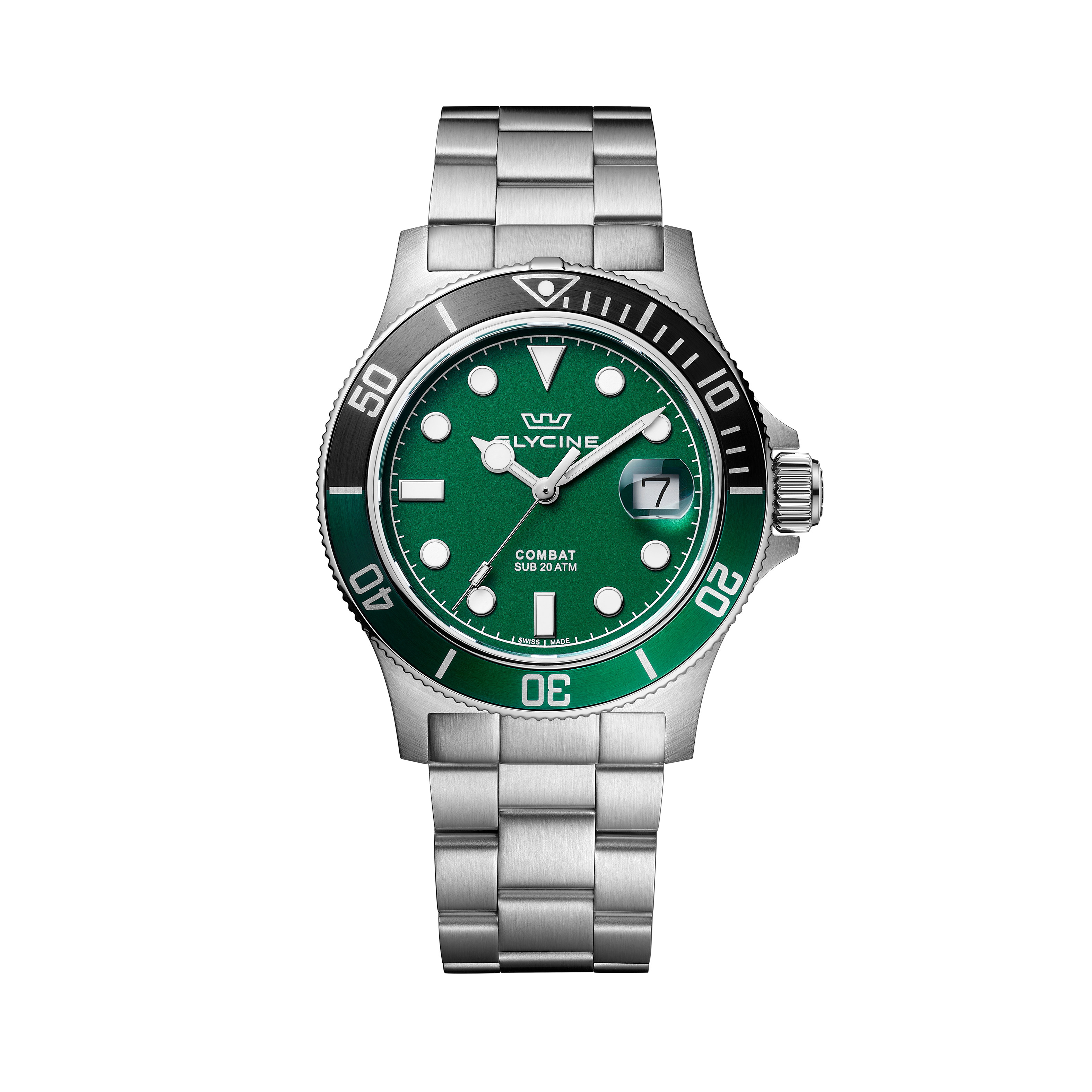 Reloj de Cuarzo Glycine Combat Sub Sport de 42mm para Hombre GL1014