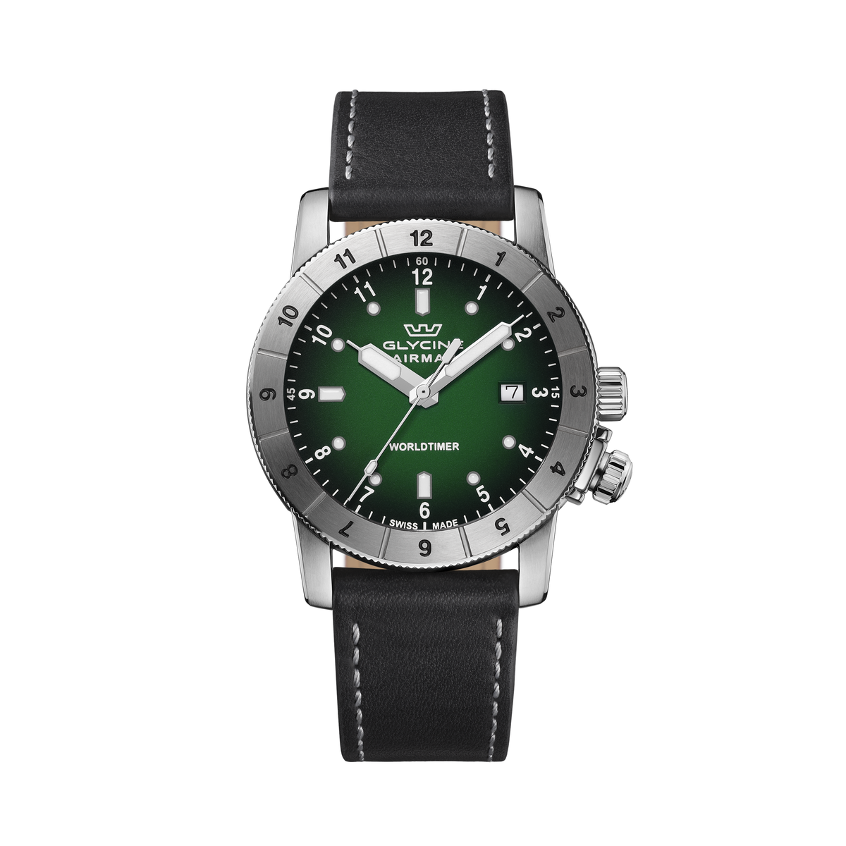 Glycine Airman Worldtimer 42 Dual Time Quartz GL1021