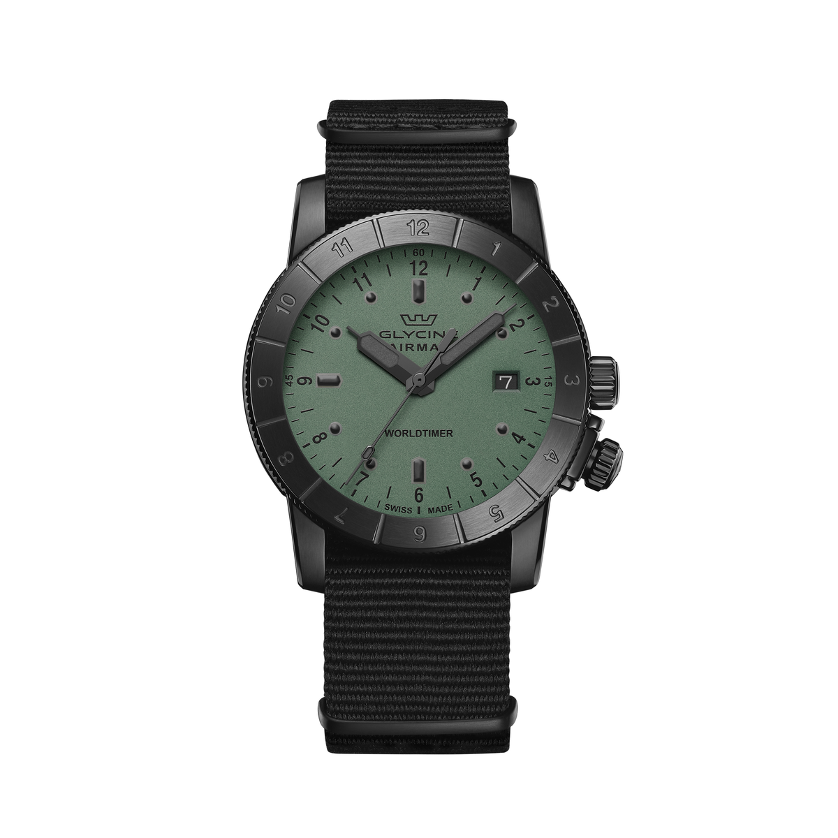 Glycine Airman Worldtimer 42 Dual Time Quartz GL1033