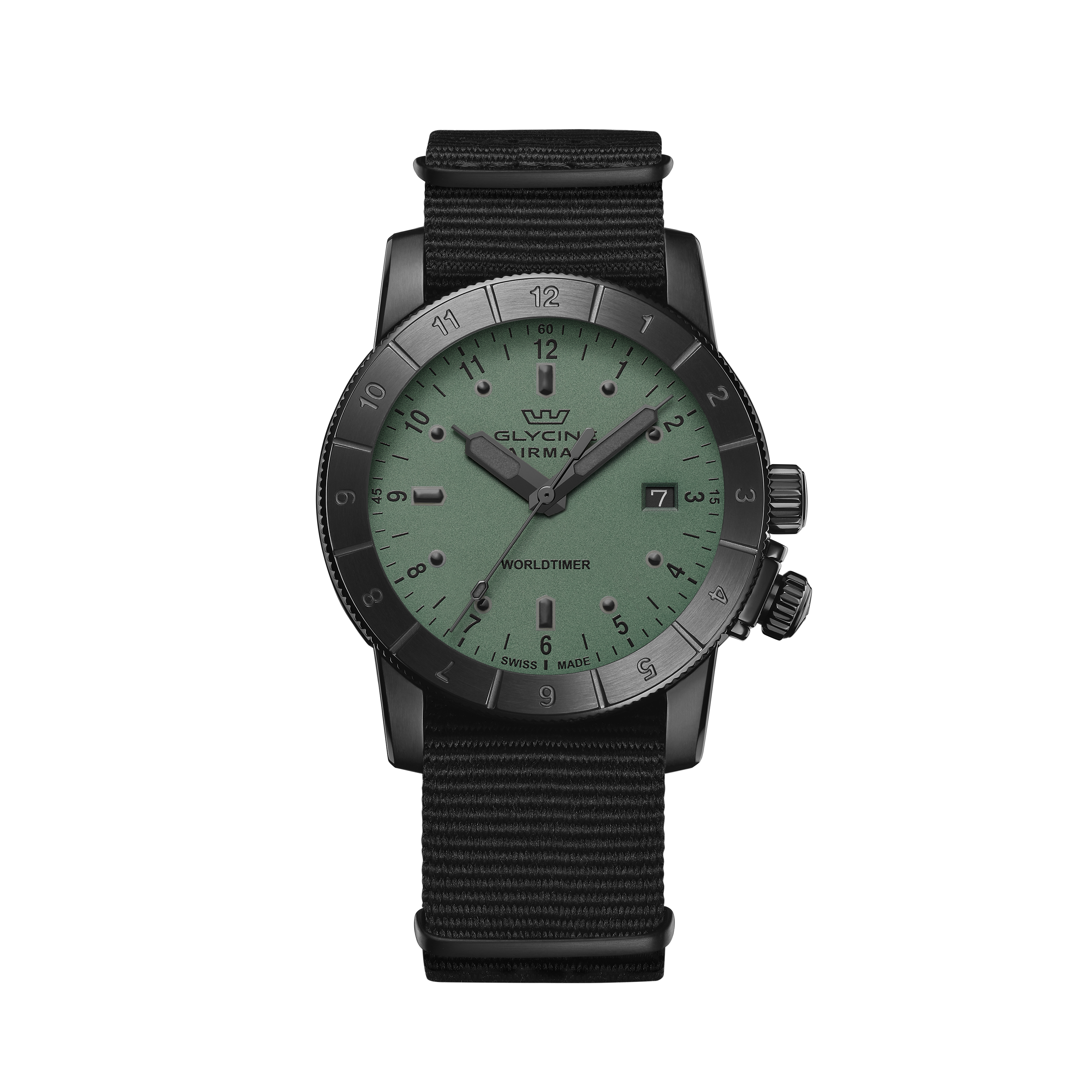 Reloj de Cuarzo Glycine Airman Worldtimer de 42 mm para Hombre GL1033