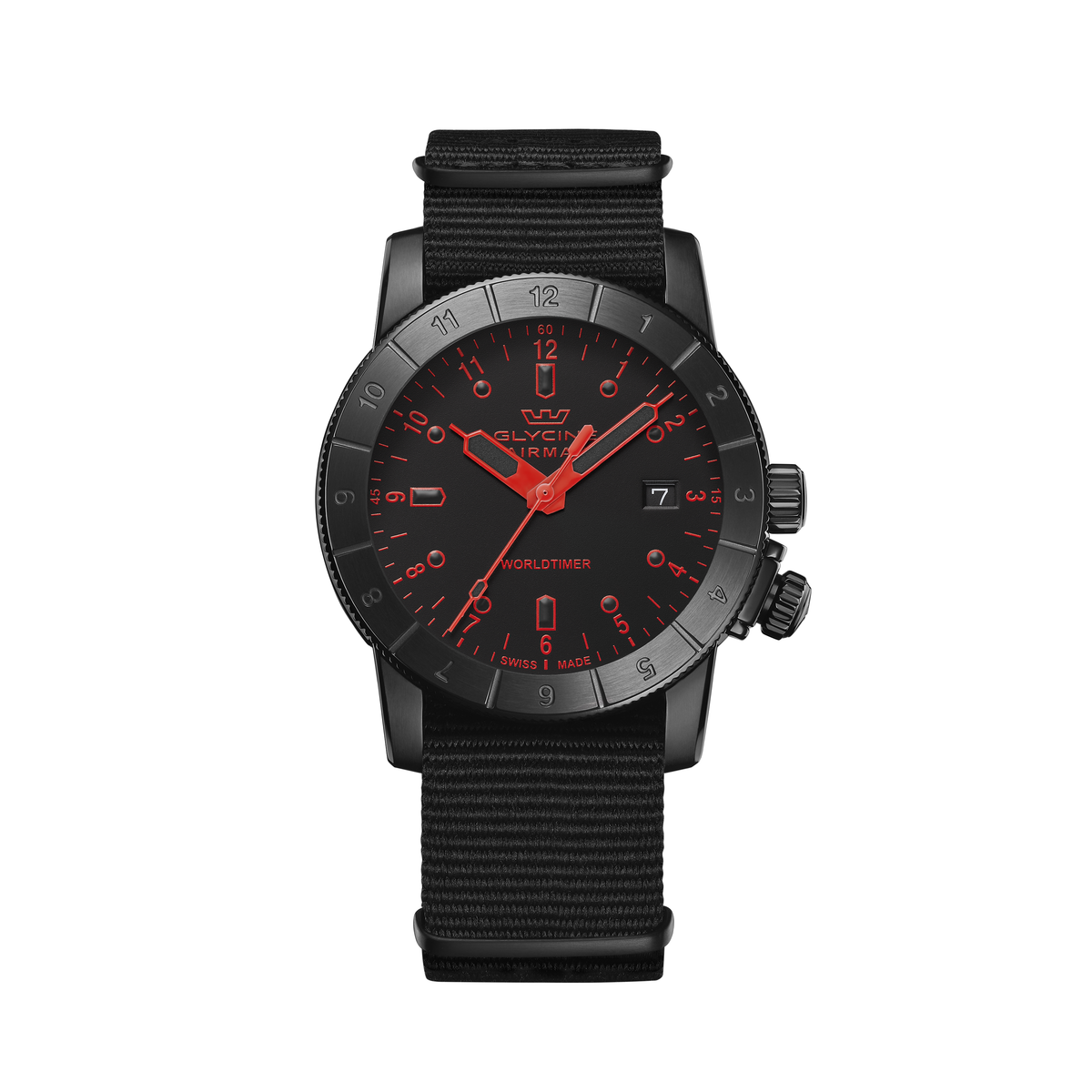 Glycine Airman Worldtimer 42 Dual Time Quartz GL1036