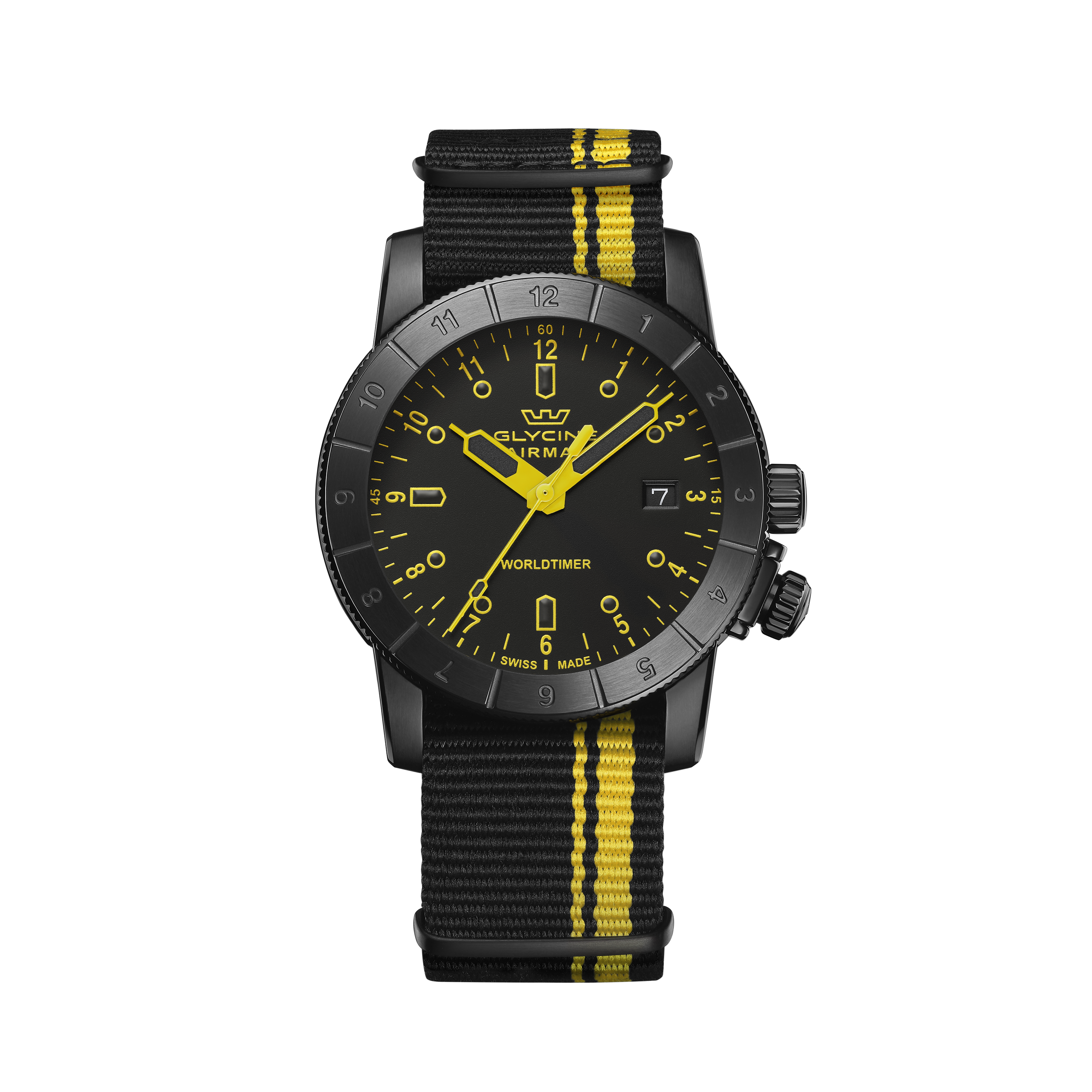 Reloj de Cuarzo Glycine Airman Worldtimer 42mm para Hombre GL1039