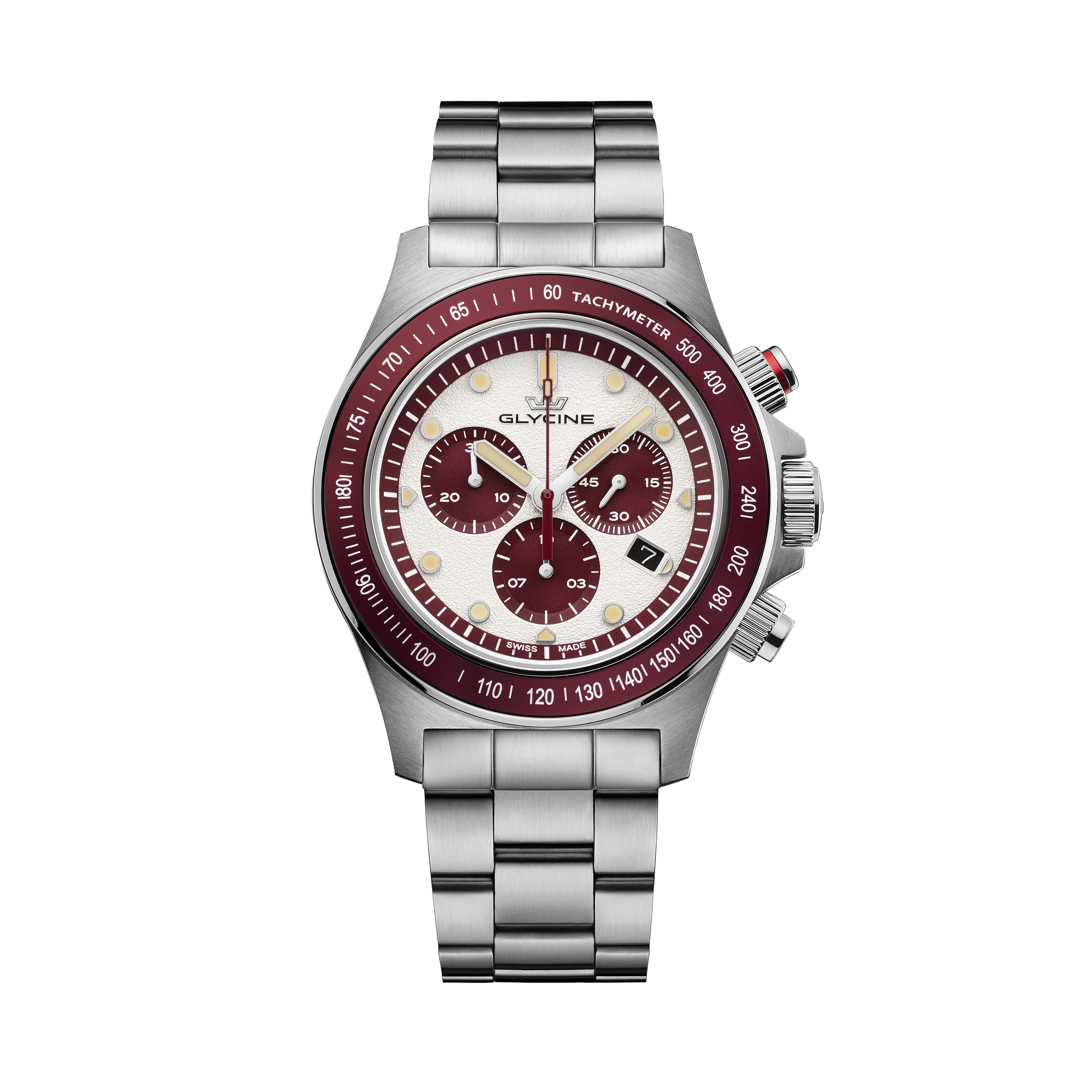 Reloj de cuarzo deportivo Glycine Combat Sub Chronograph para hombre de 43 mm GL1046